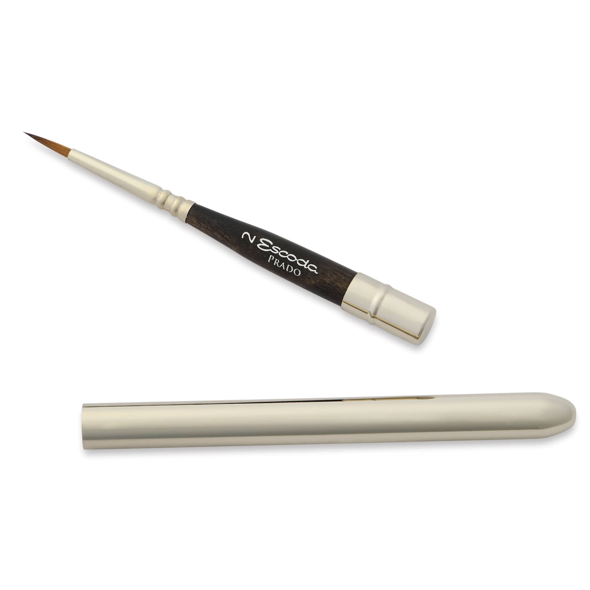 Escoda Prado Tame Synthetic Travel Brush - Round, Size 2, brush top and handle