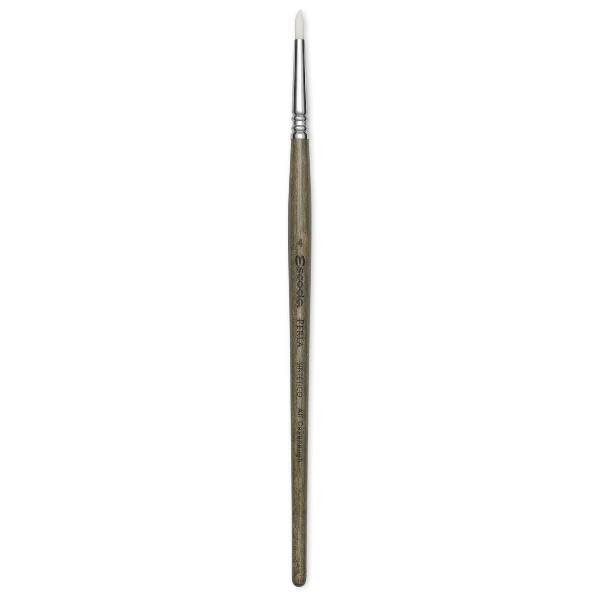 Escoda Signature Ali Cavanaugh Perla Synthetic Brush - Round Short Pointed, Size 4