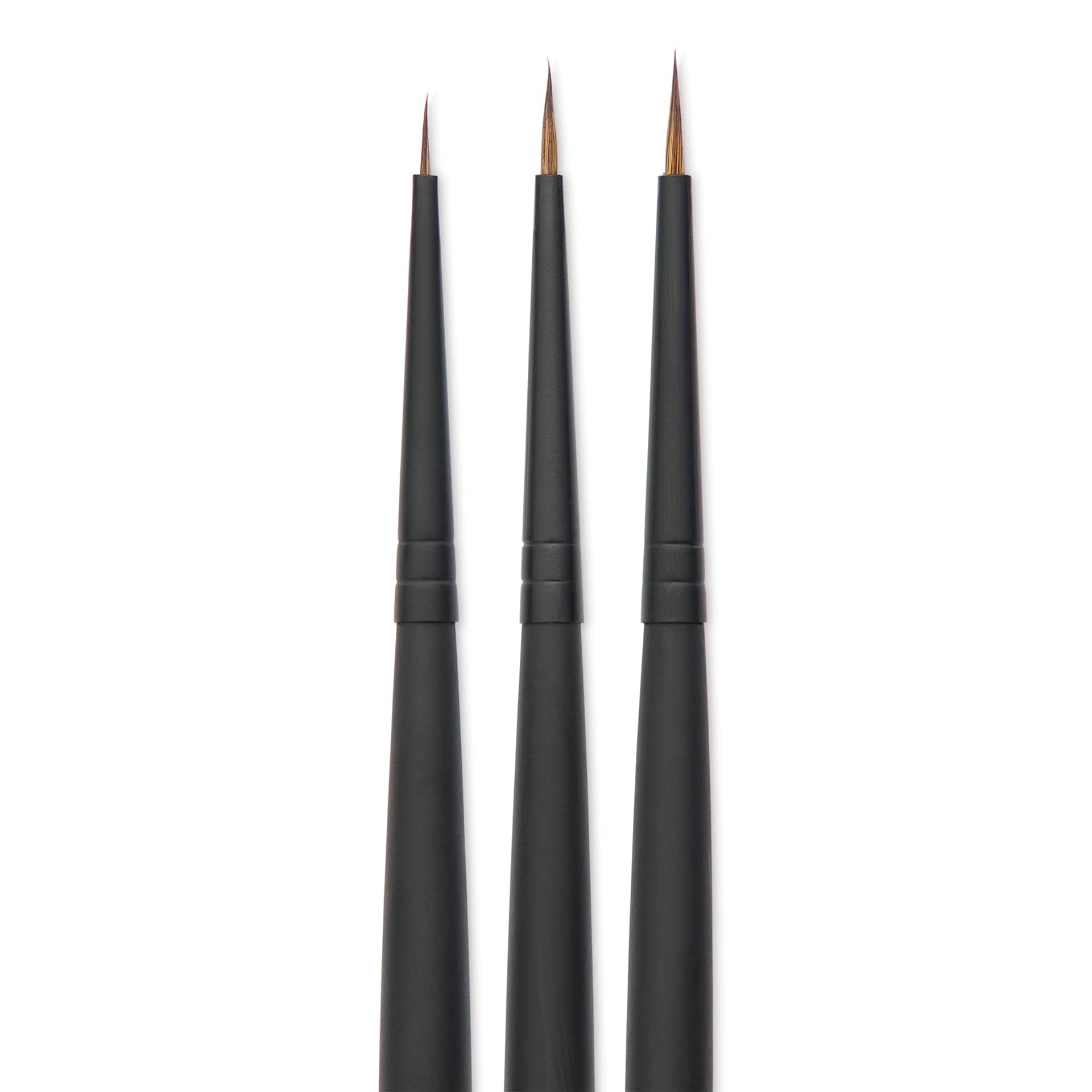 Vallejo Natural Pro Modeler Brushes - Definition Set of 3, close up