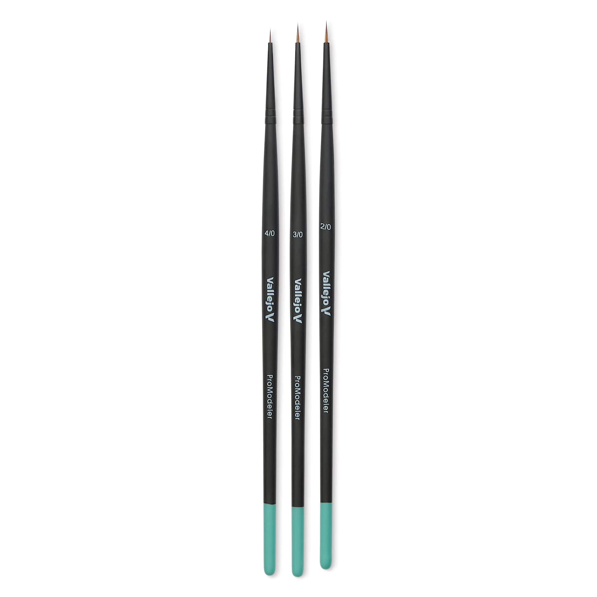 Vallejo Natural Pro Modeler Brushes - Definition Set of 3