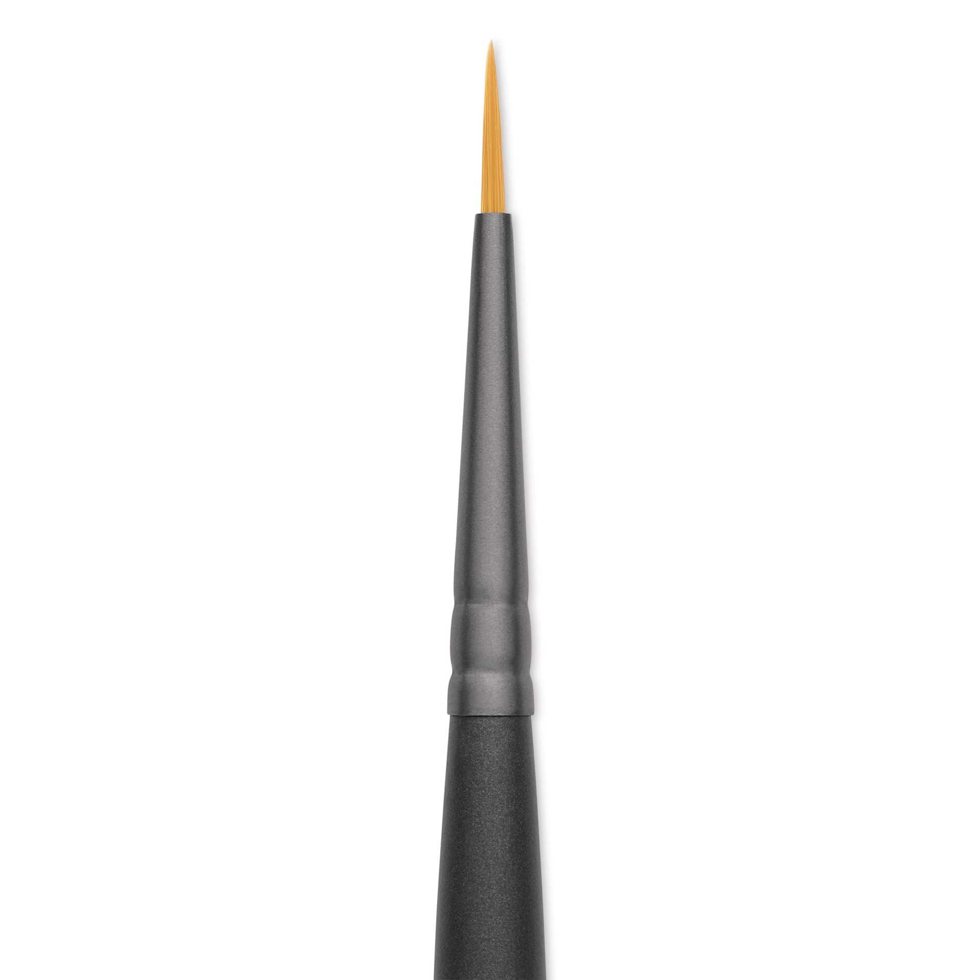 Vallejo Synthetic Golden Toray Hobby Brush - Detail Round, Size 0, close up