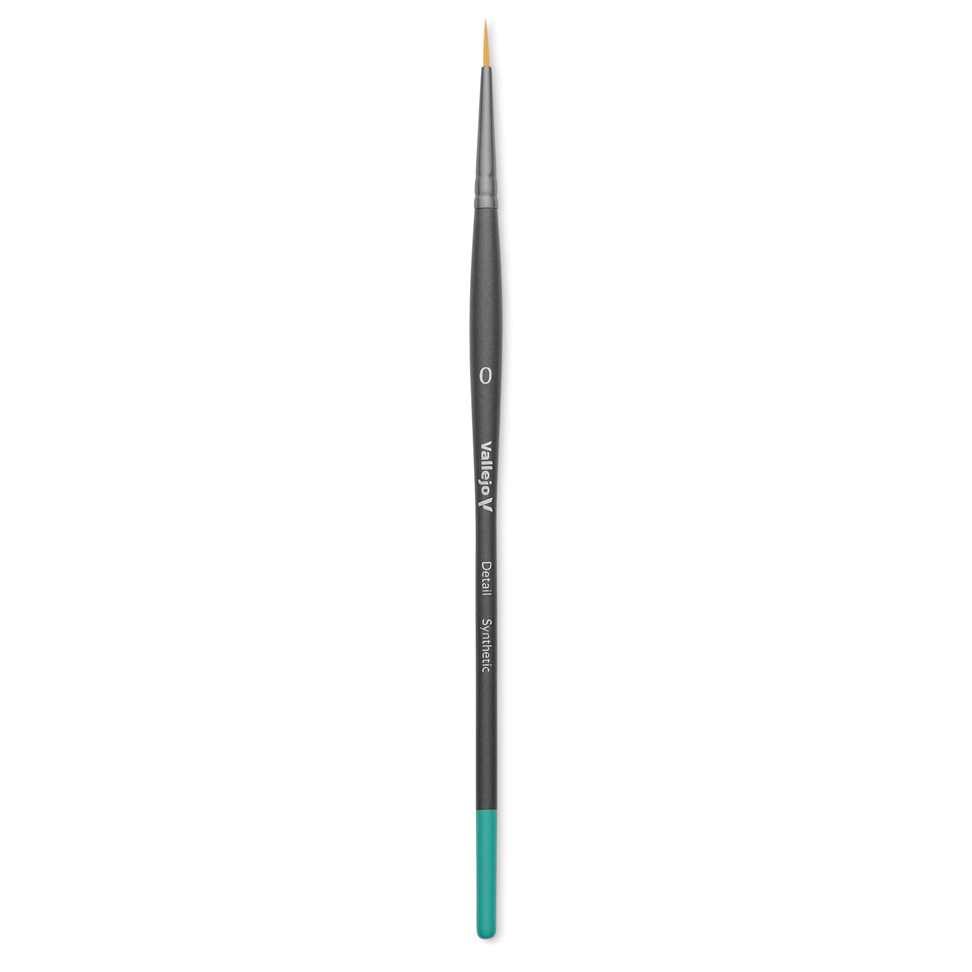 Vallejo Synthetic Golden Toray Hobby Brush - Detail Round, Size 0