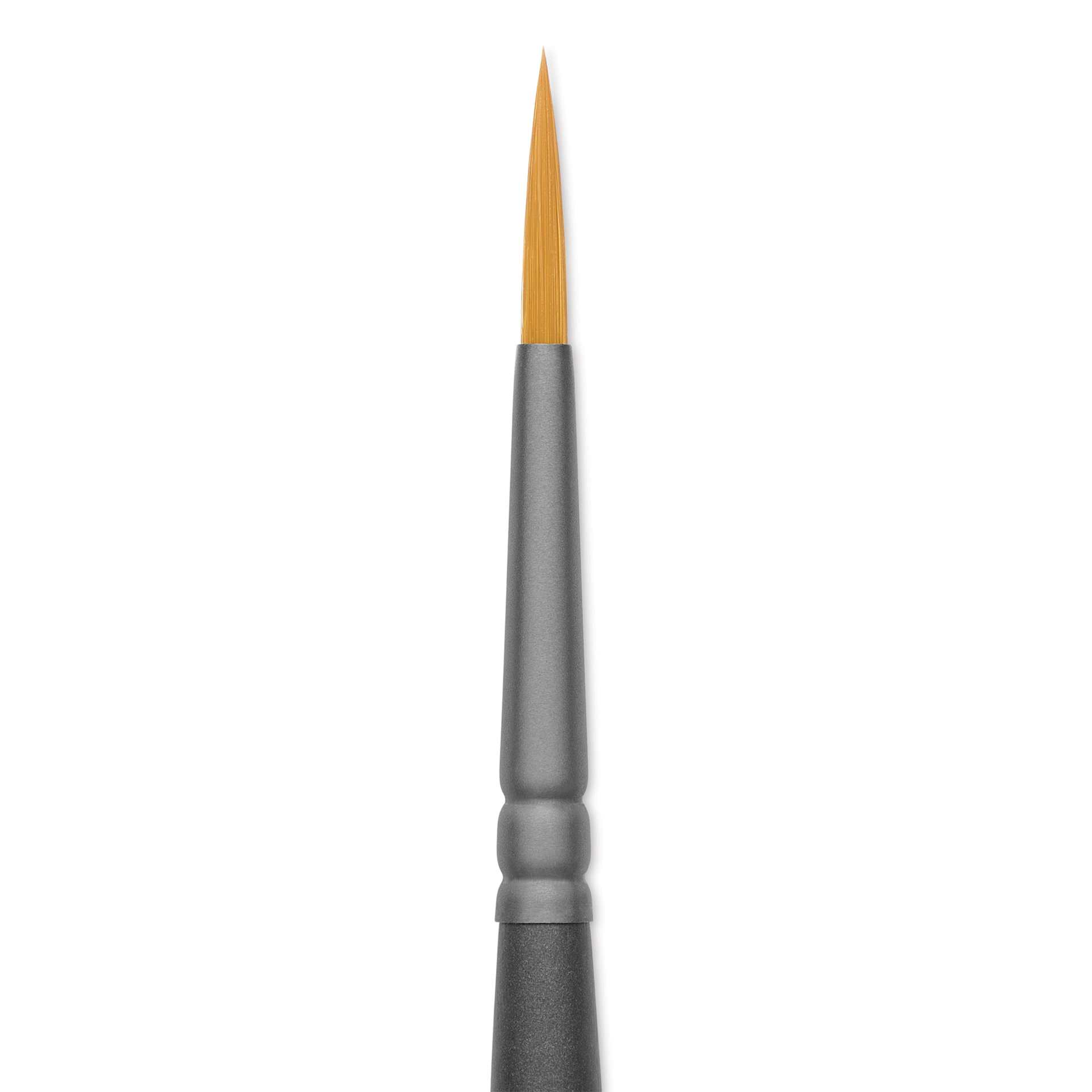 Vallejo Synthetic Golden Toray Hobby Brush - Detail Round, Size 2, close up