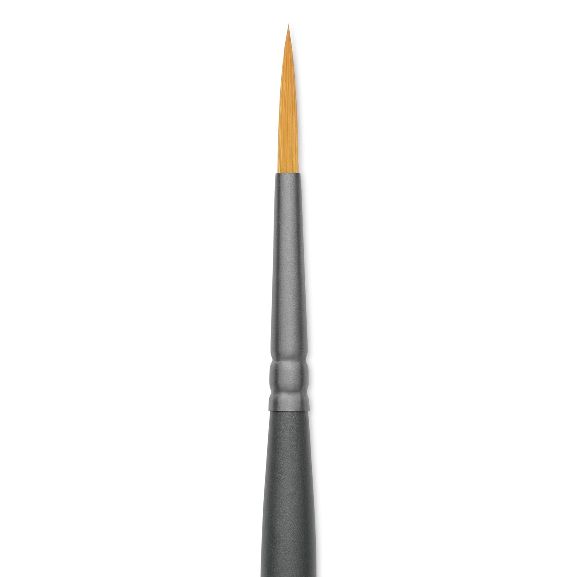 Vallejo Synthetic Golden Toray Hobby Brush - Detail Round, Size 3, close up
