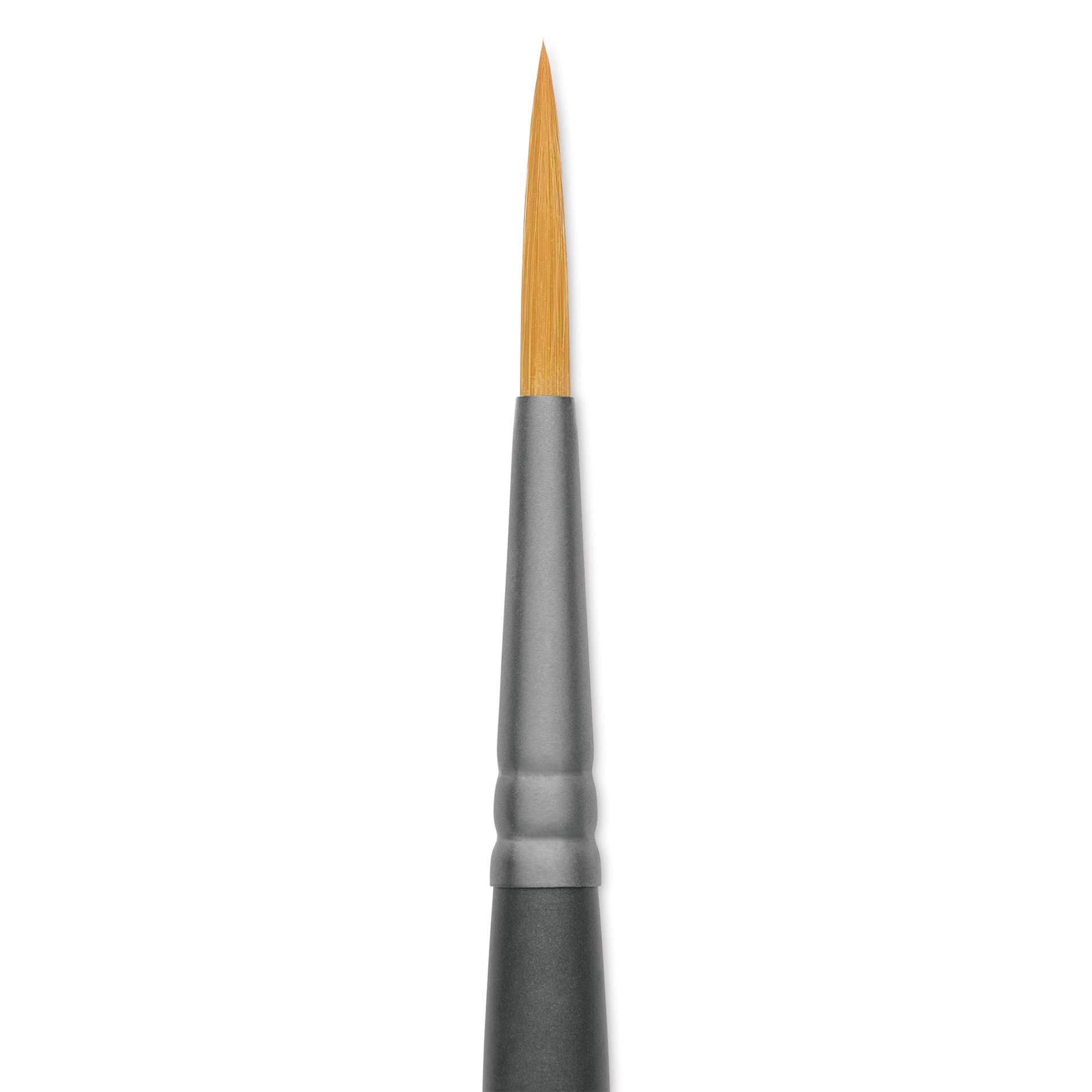 Vallejo Synthetic Golden Toray Hobby Brush - Detail Round, Size 4, close up