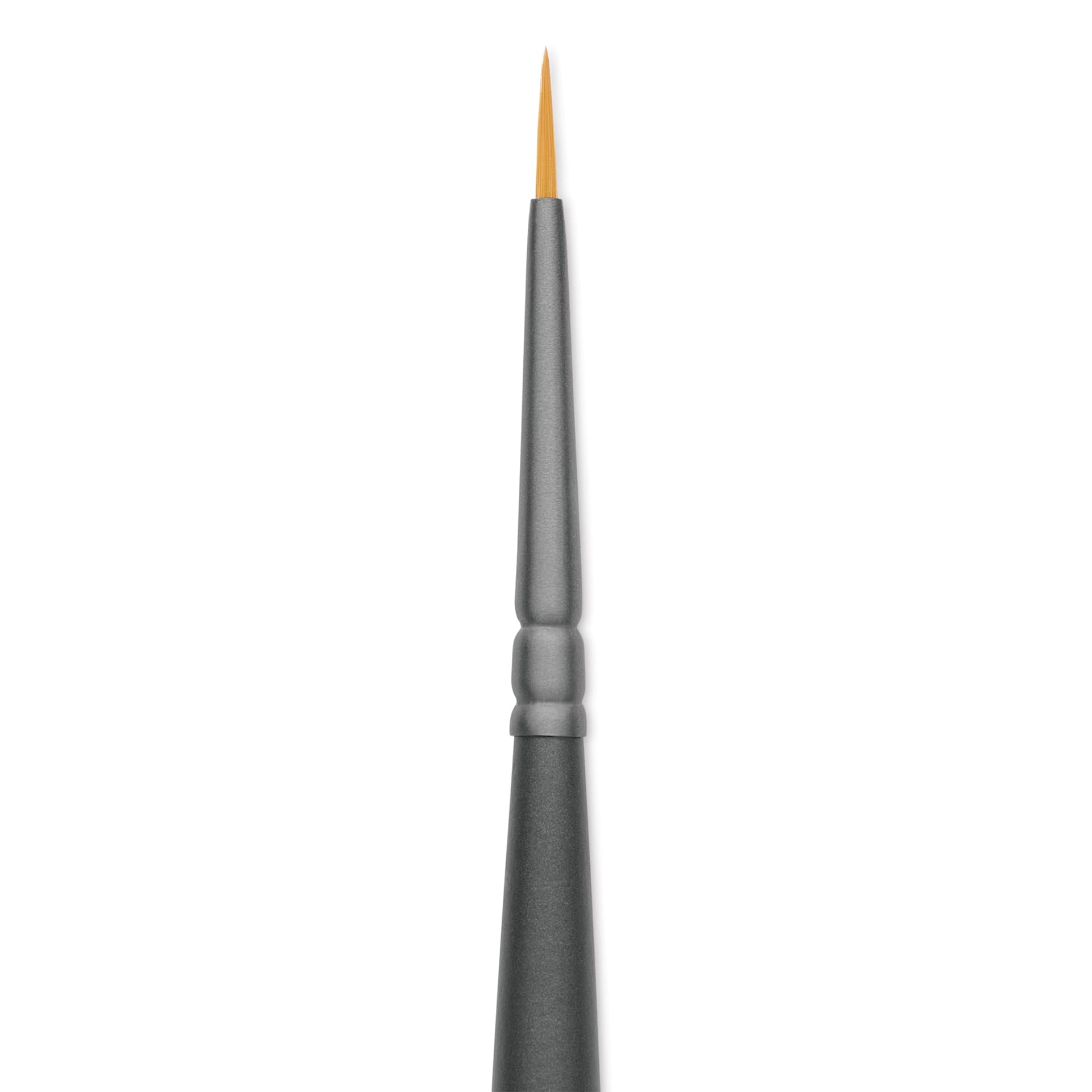 Vallejo Synthetic Golden Toray Hobby Brush - Detail Round, Size 2/0, close up
