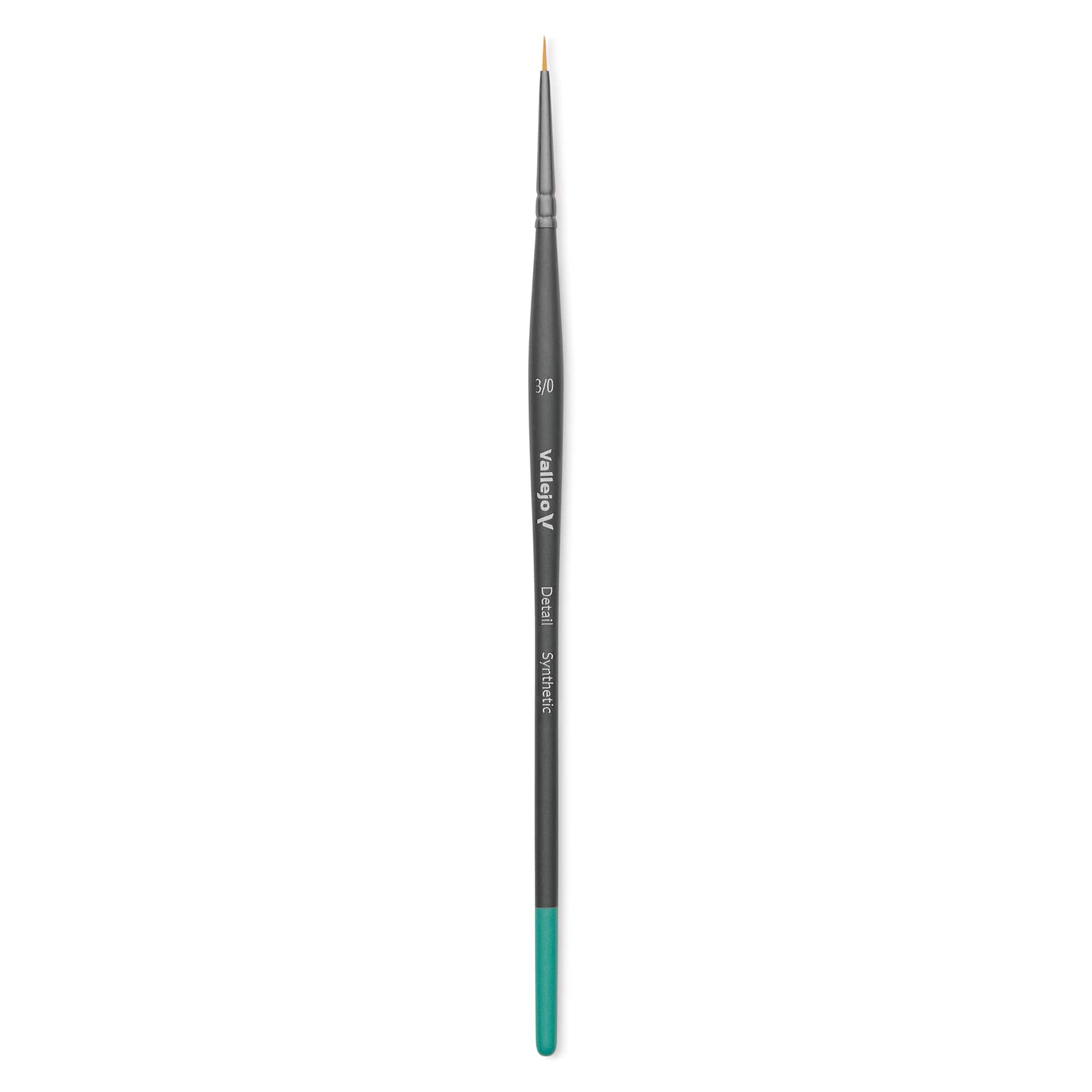 Vallejo Synthetic Golden Toray Hobby Brush - Detail Round, Size 3/0
