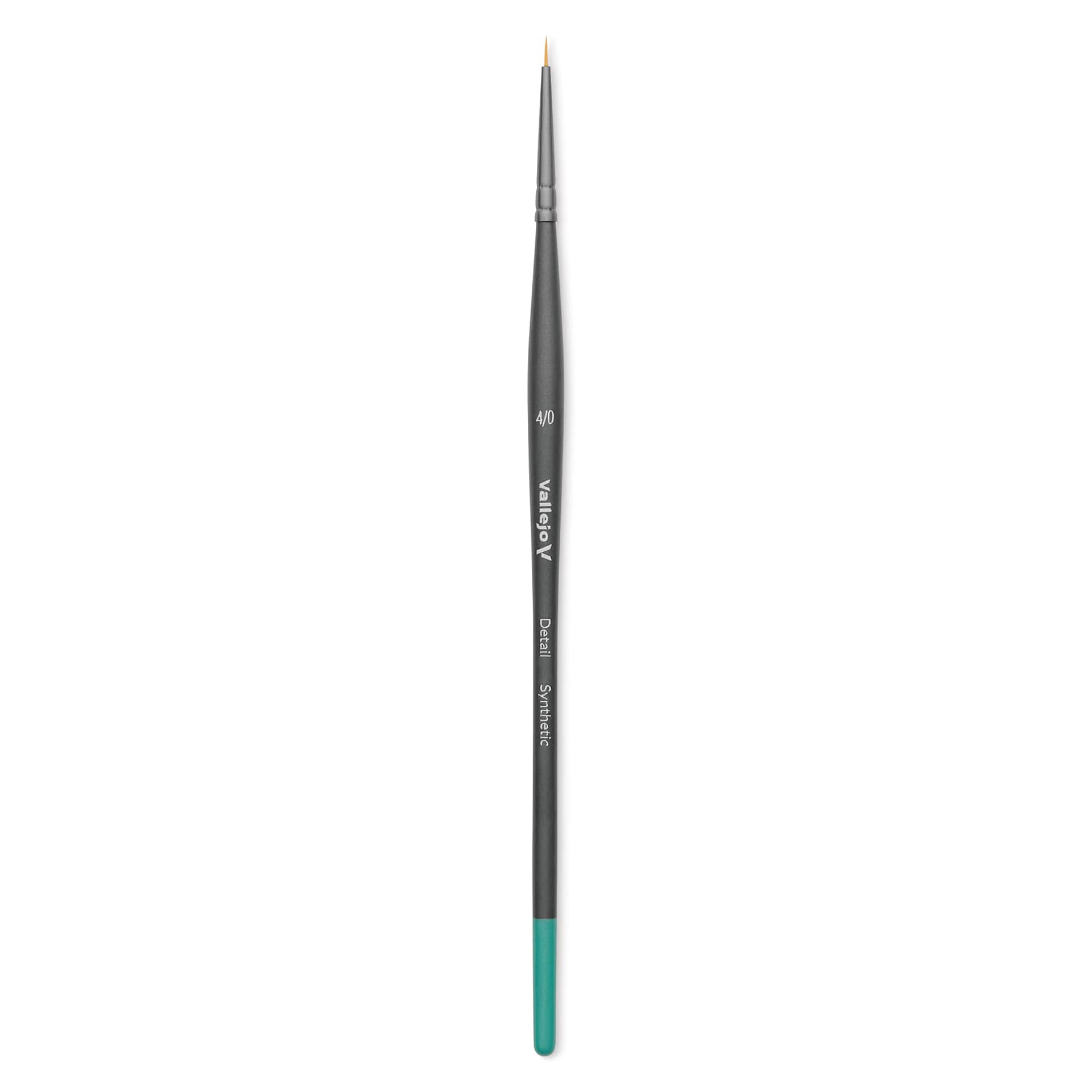 Vallejo Synthetic Golden Toray Hobby Brush - Detail Round, Size 4/0