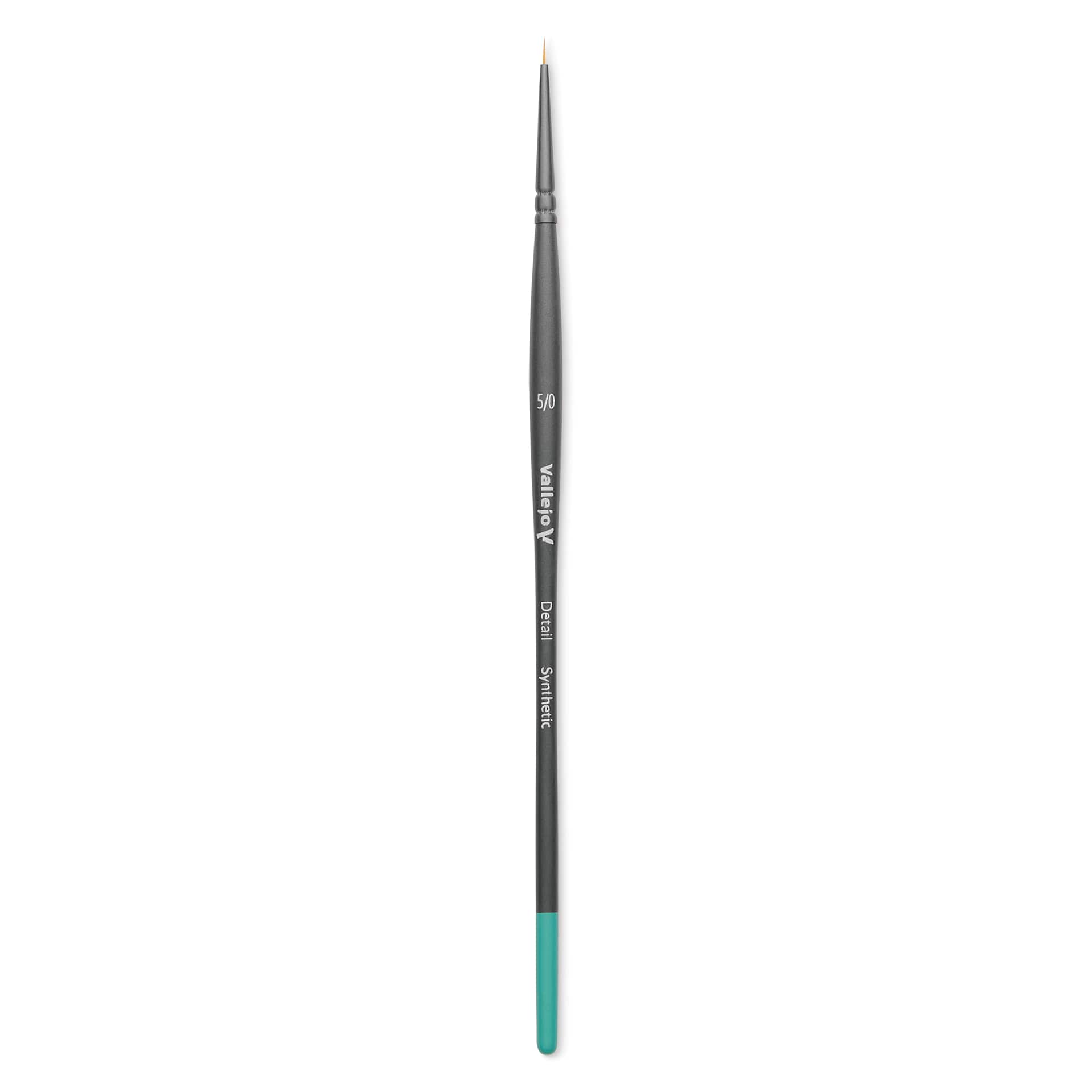 Vallejo Synthetic Golden Toray Hobby Brush - Detail Round, Size 5/0