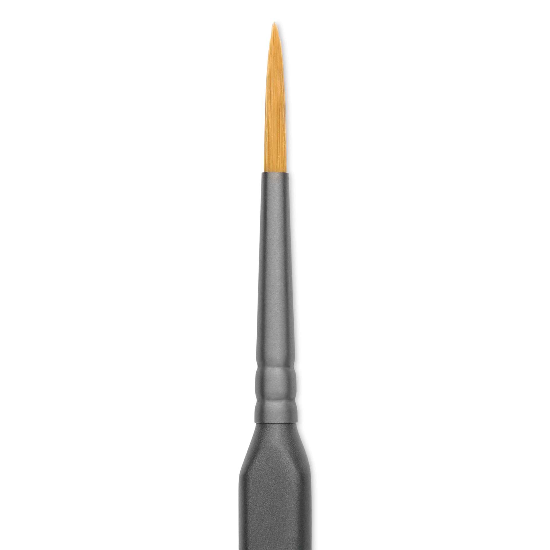 Vallejo Synthetic Golden Toray Hobby Brush - Precision Round, Size 3, close up