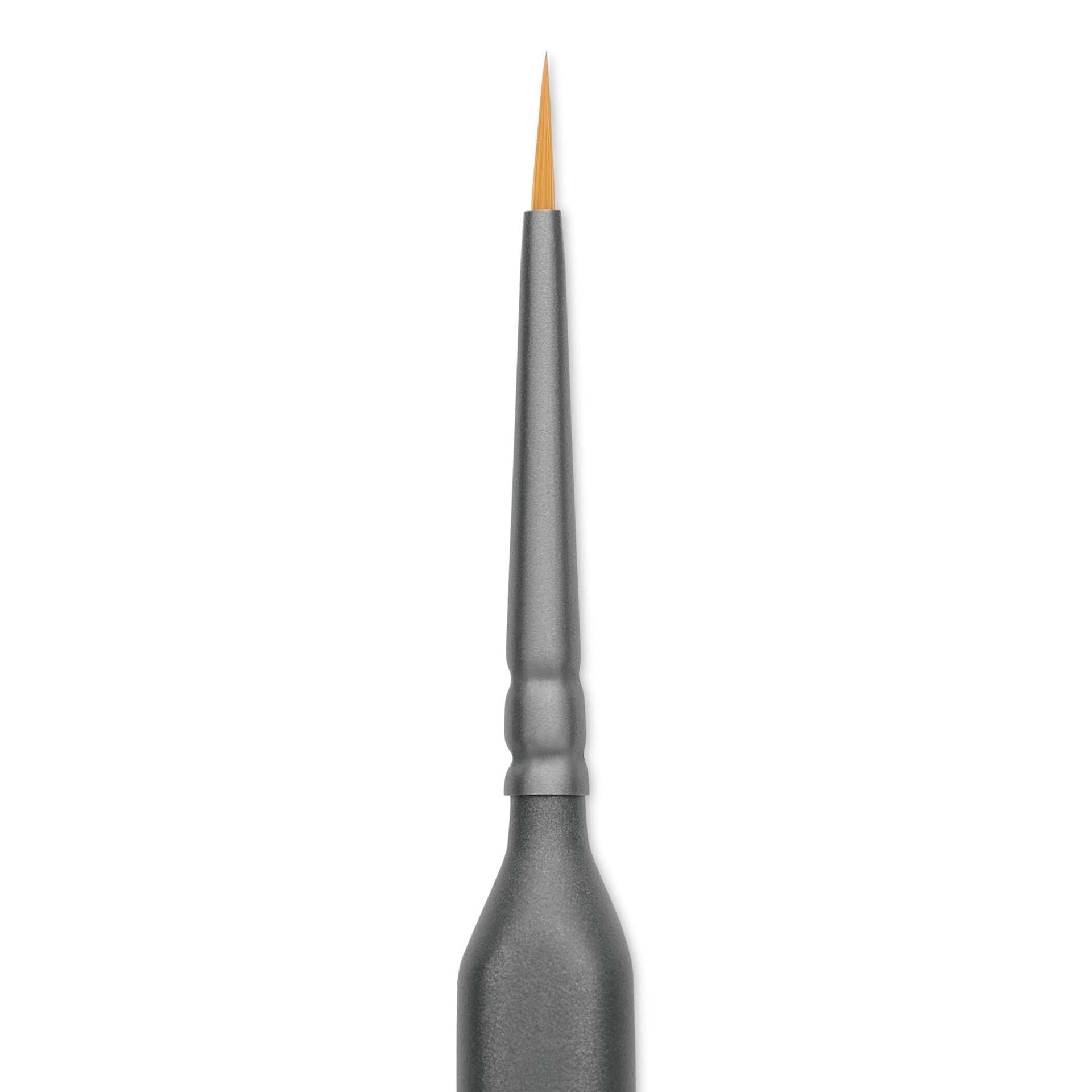 Vallejo Synthetic Golden Toray Hobby Brush - Precision Round, Size 2/0, close up