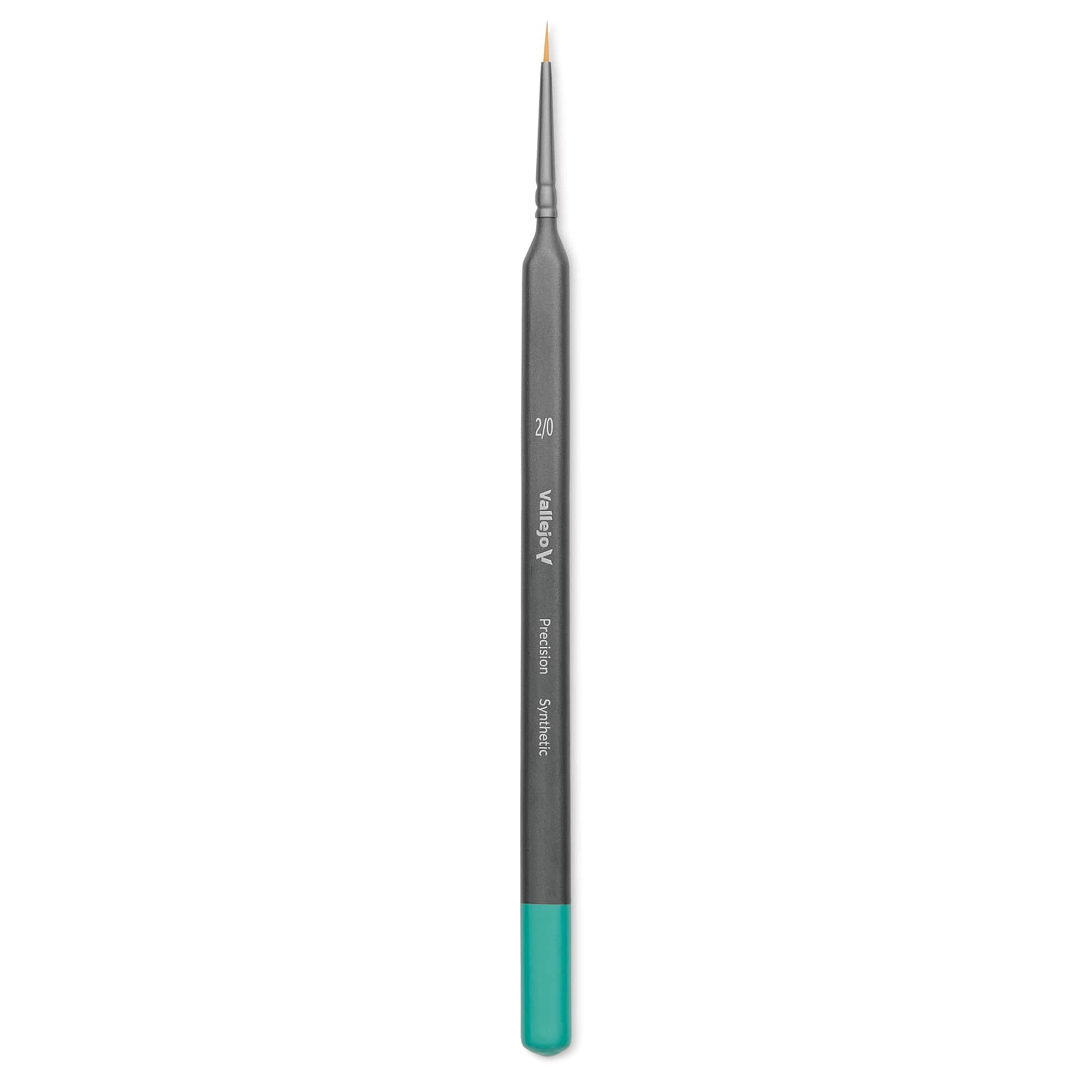 Vallejo Synthetic Golden Toray Hobby Brush - Precision Round, Size 2/0