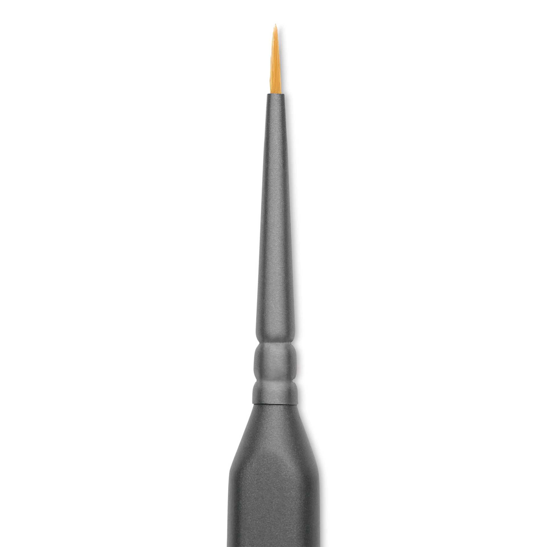 Vallejo Synthetic Golden Toray Hobby Brush - Precision Round, Size 3/0, close up