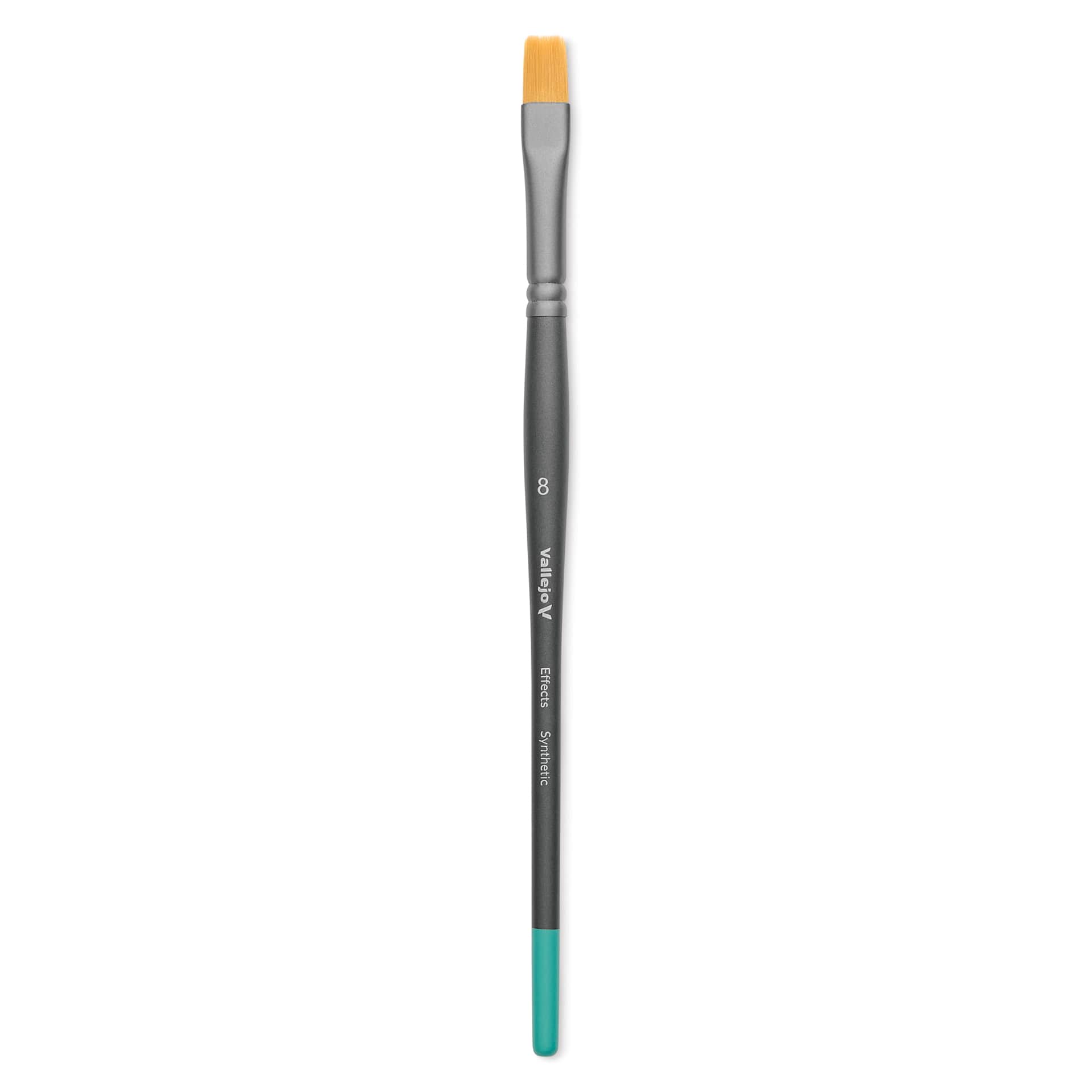Vallejo Synthetic Golden Toray Hobby Brush - Effects Flat, Size 8