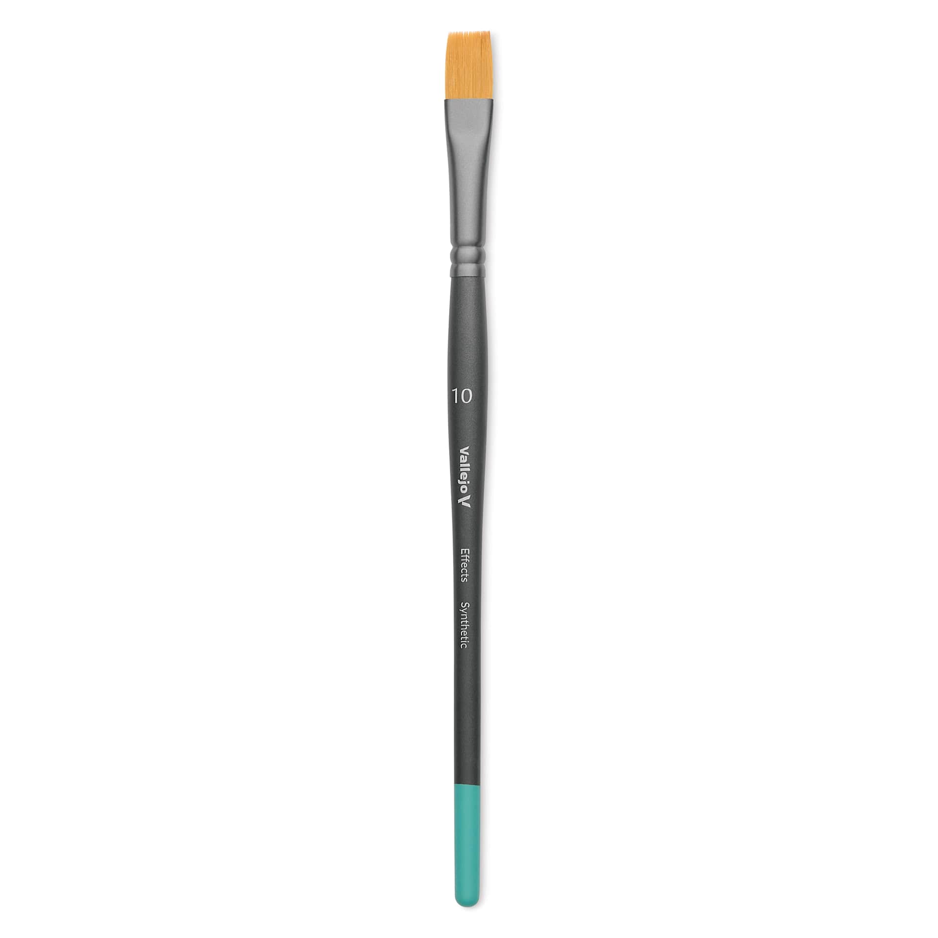 Vallejo Synthetic Golden Toray Hobby Brush - Effects Flat, Size 10