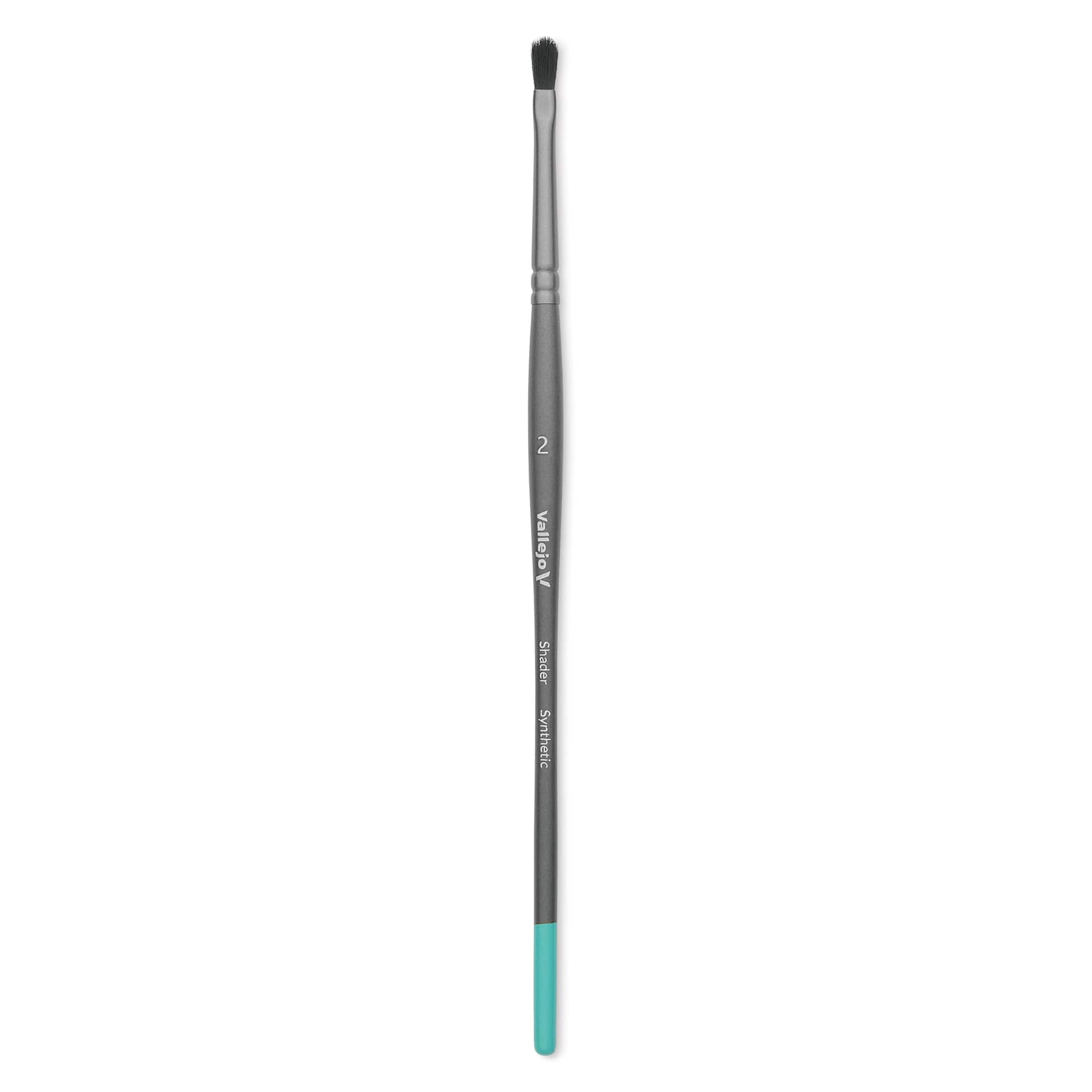 Vallejo Synthetic Squirrel Hobby Brush - Filbert Shader, Size 2