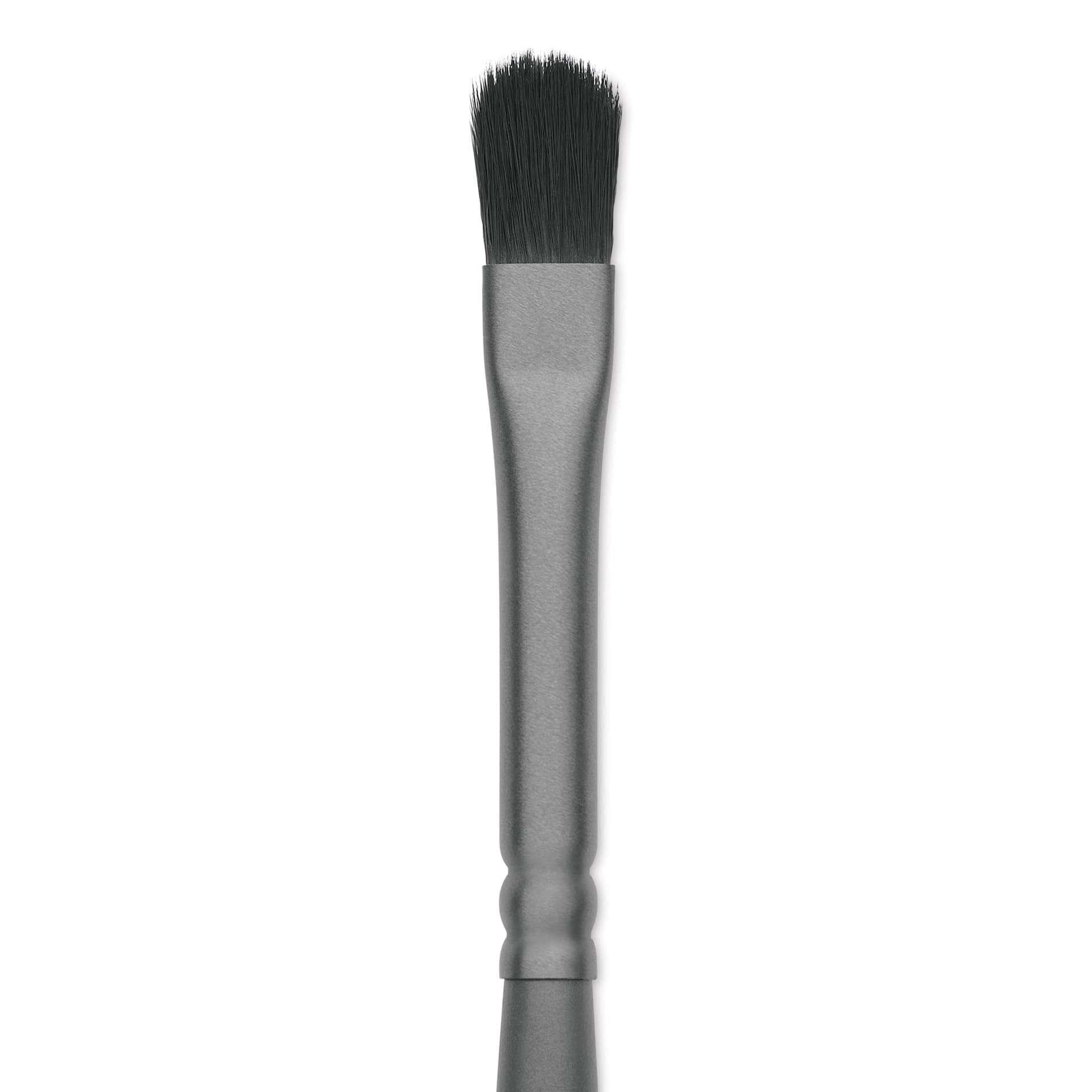 Vallejo Synthetic Squirrel Hobby Brush - Filbert Shader, Size 4, close up