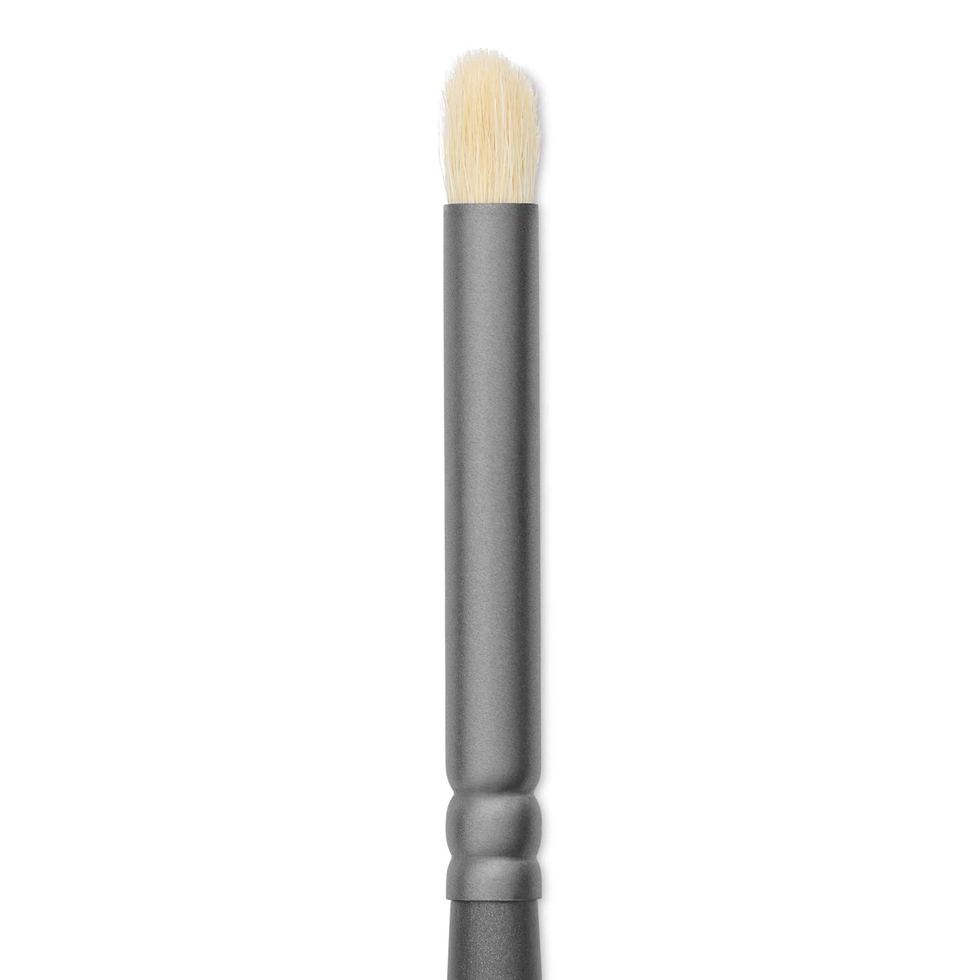 Vallejo Natural White Goat Hair Dry Brush - Small, close up