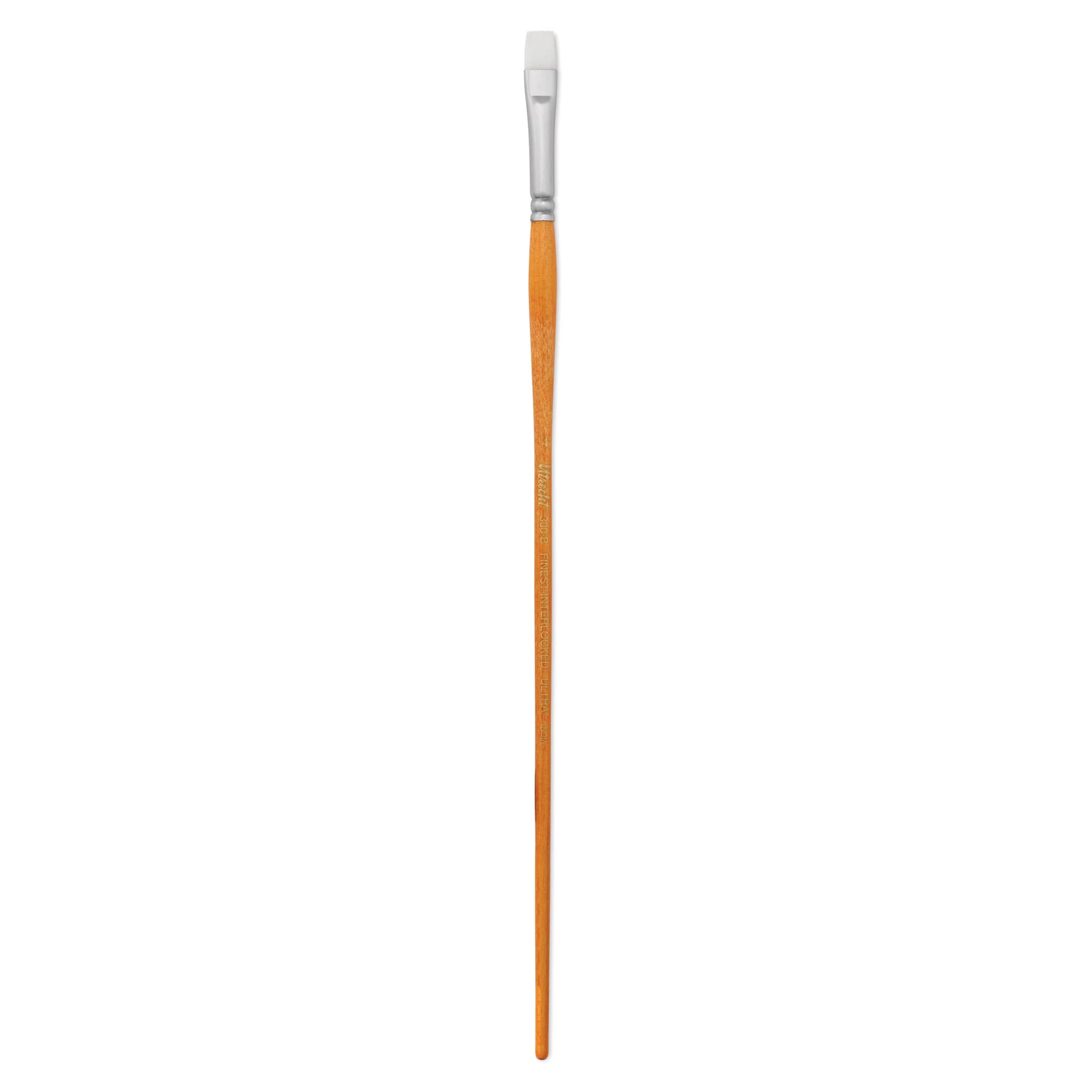 Utrecht Series 300 White Taklon Brush - Bright, Size 4, Long Handle