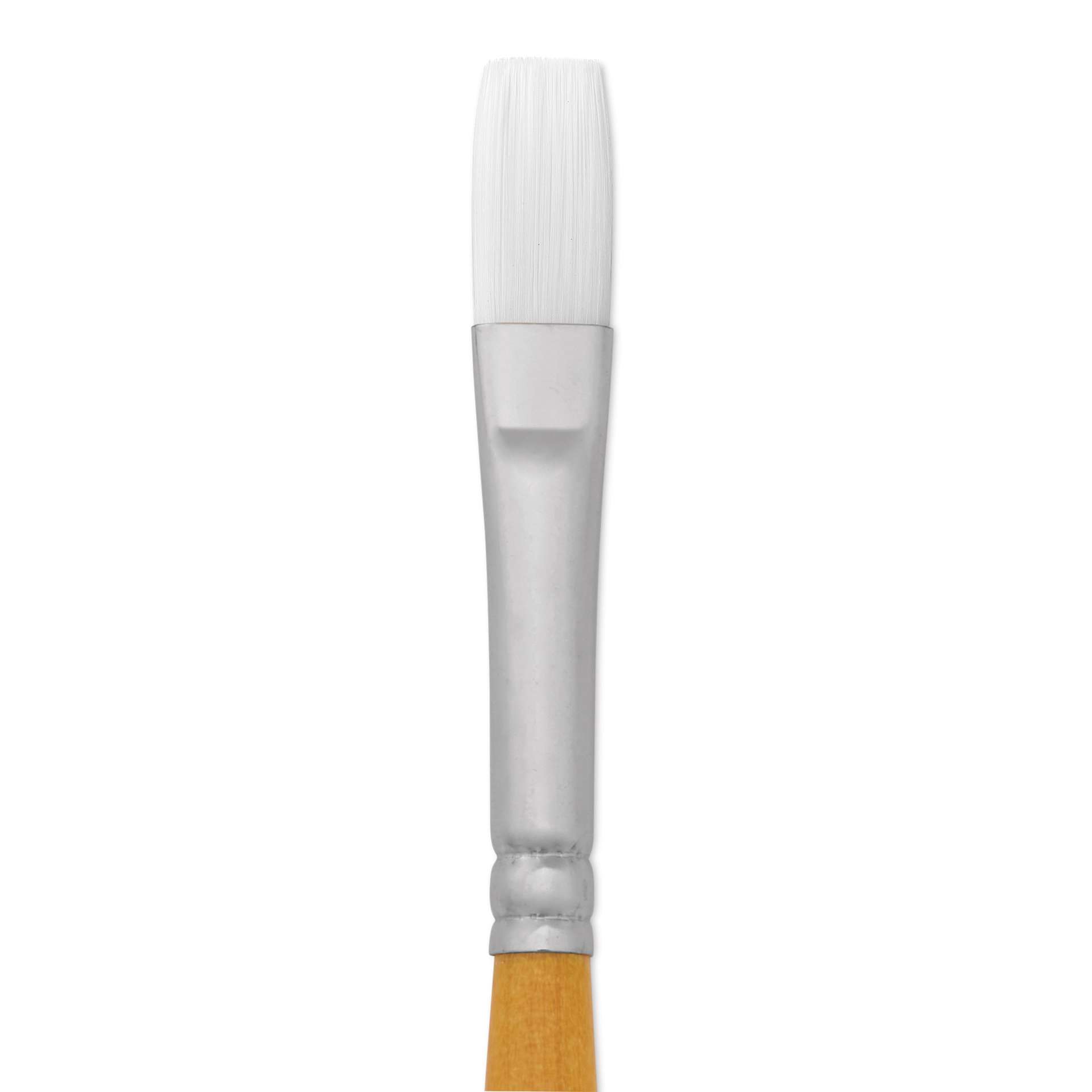 Utrecht Series 300 White Taklon Brush - Flat, Size 4