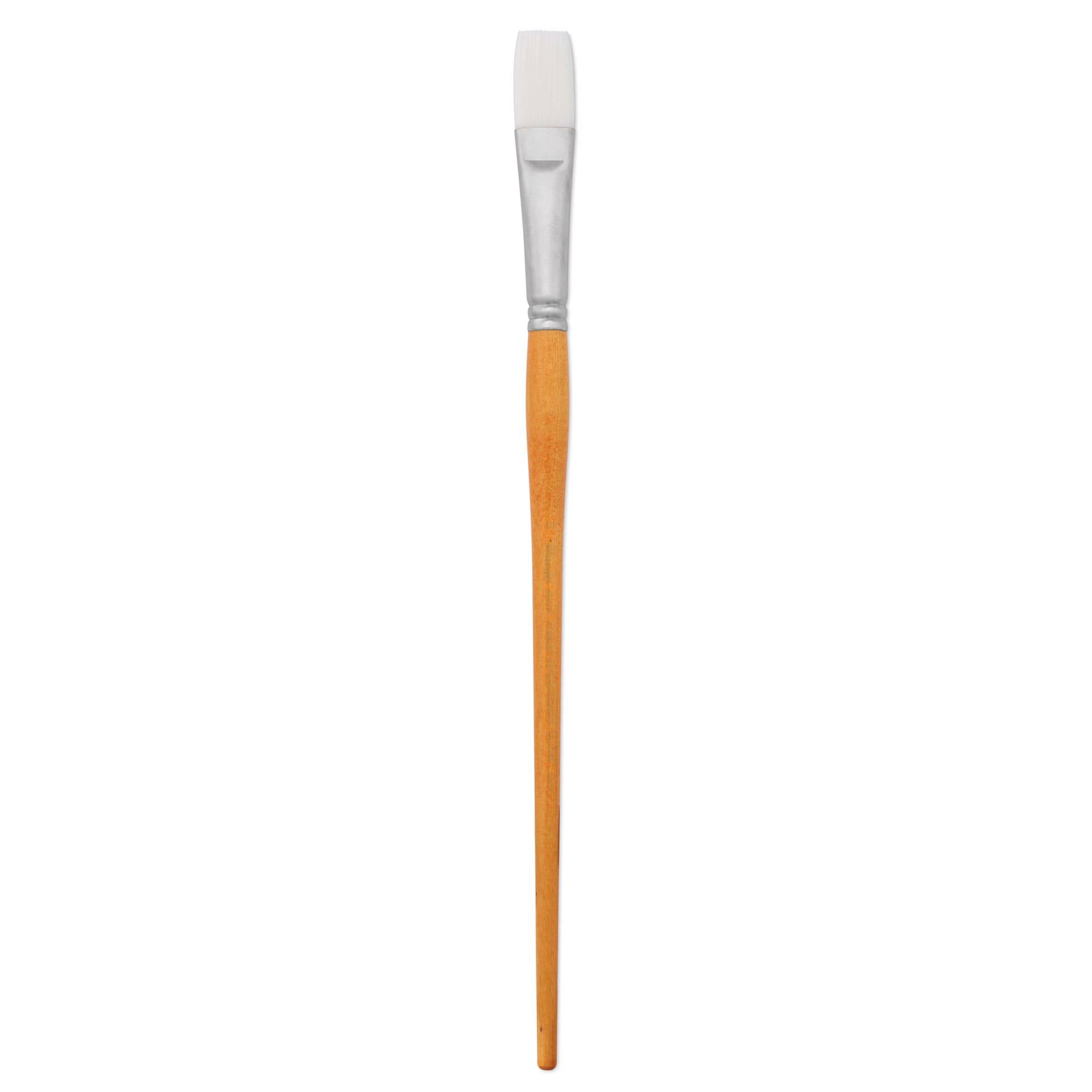 Utrecht Series 300 White Taklon Brush - Flat, Size 10, Long Handle