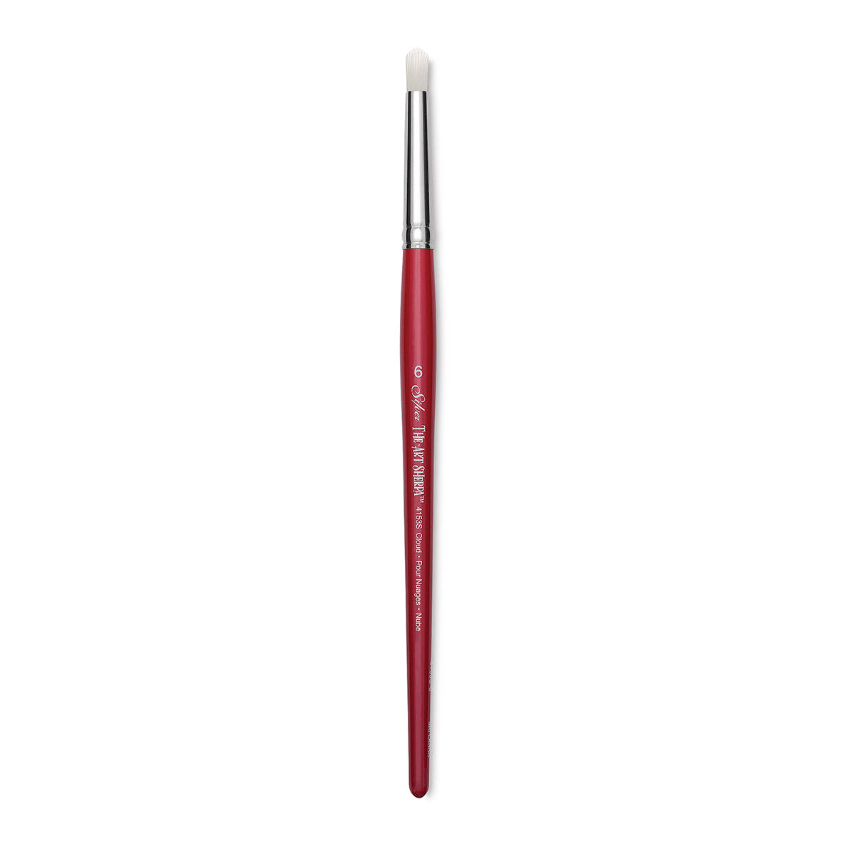 Silver Brush Art Sherpa Cloud Synthetic Brush - Size 6, Short Handle