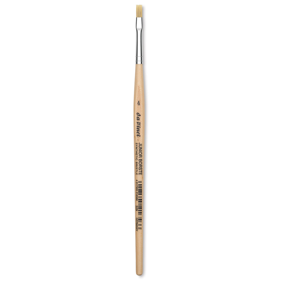 Da Vinci Junior Synthetic Bristle Brush - Flat, Size 4
