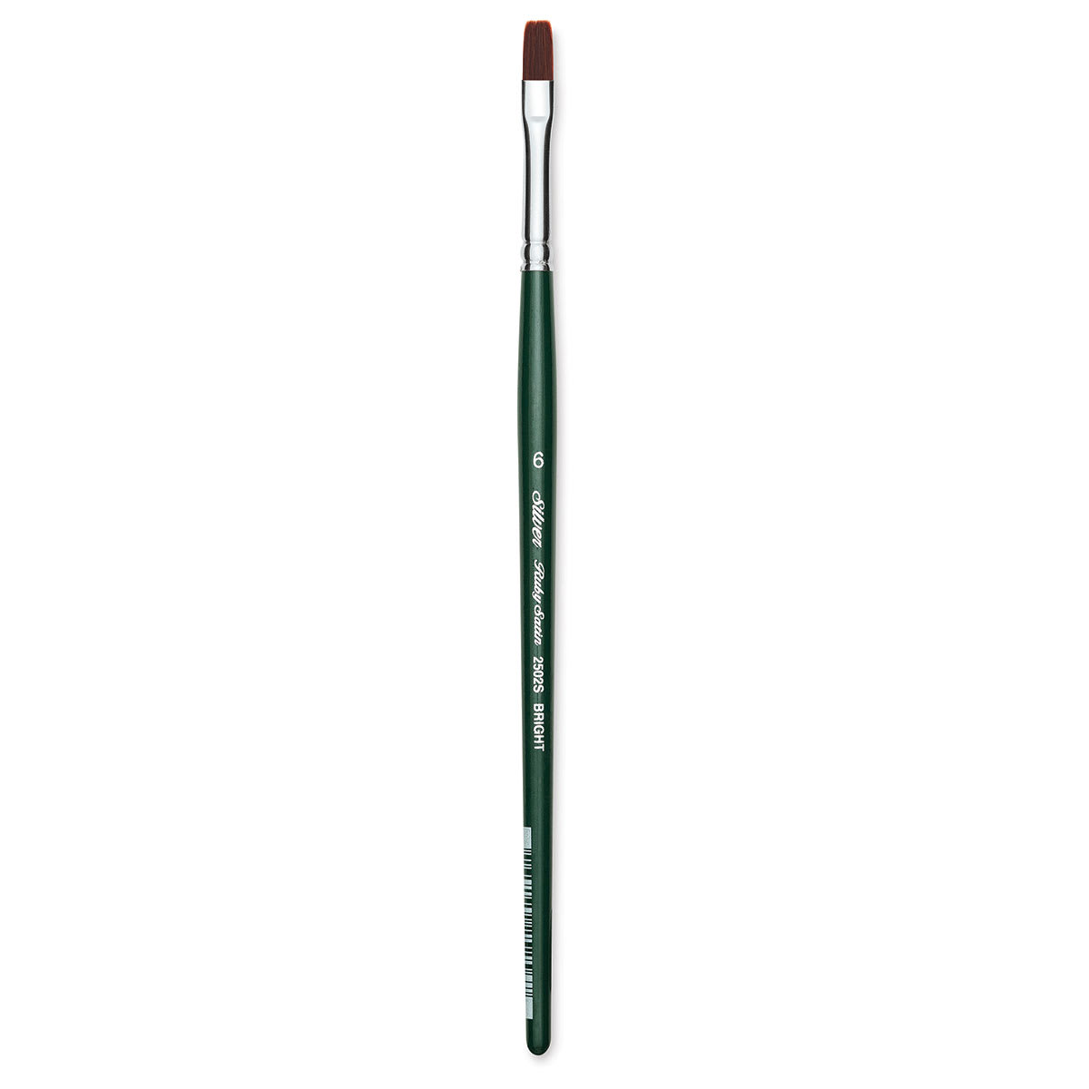 Silver Brush Ruby Satin Synthetic Brush - Bright, Size 6, Short Handle