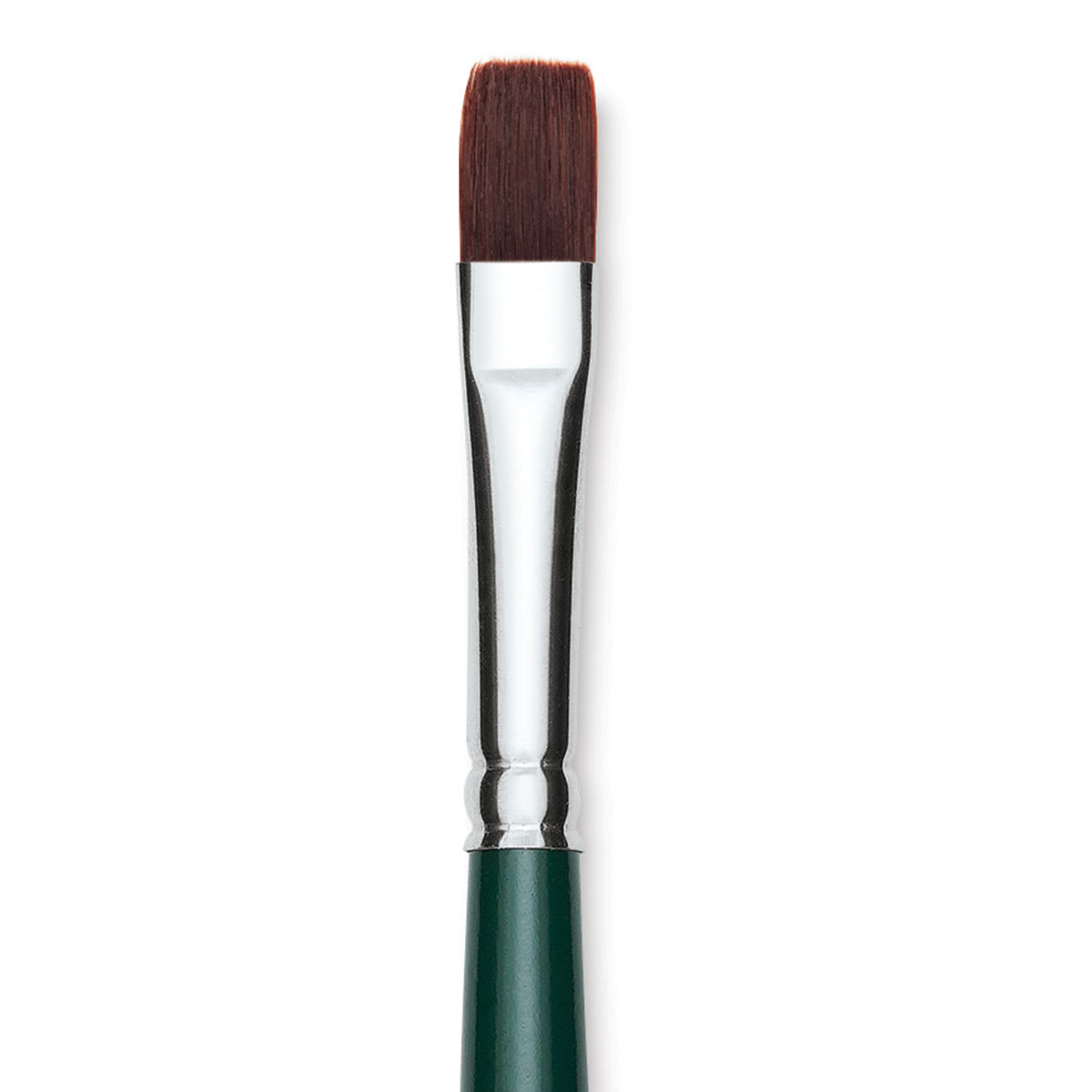 Silver Brush Ruby Satin Synthetic Brush - Bright, Size 10, Short Handle, close-up