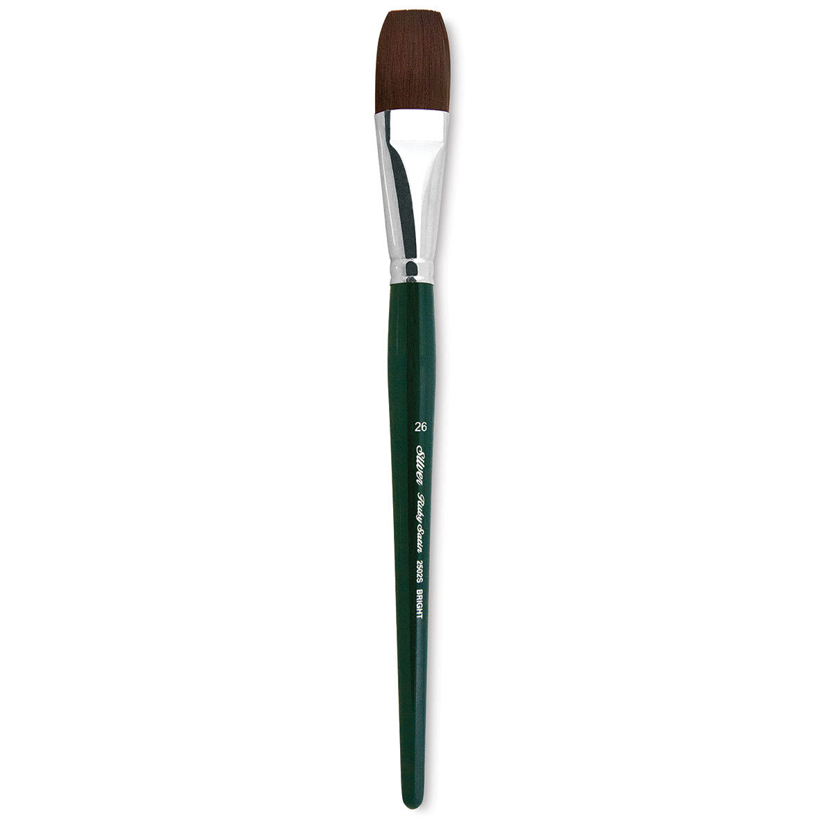Silver Brush Ruby Satin Synthetic Brush - Bright, Size 26, Short Handle