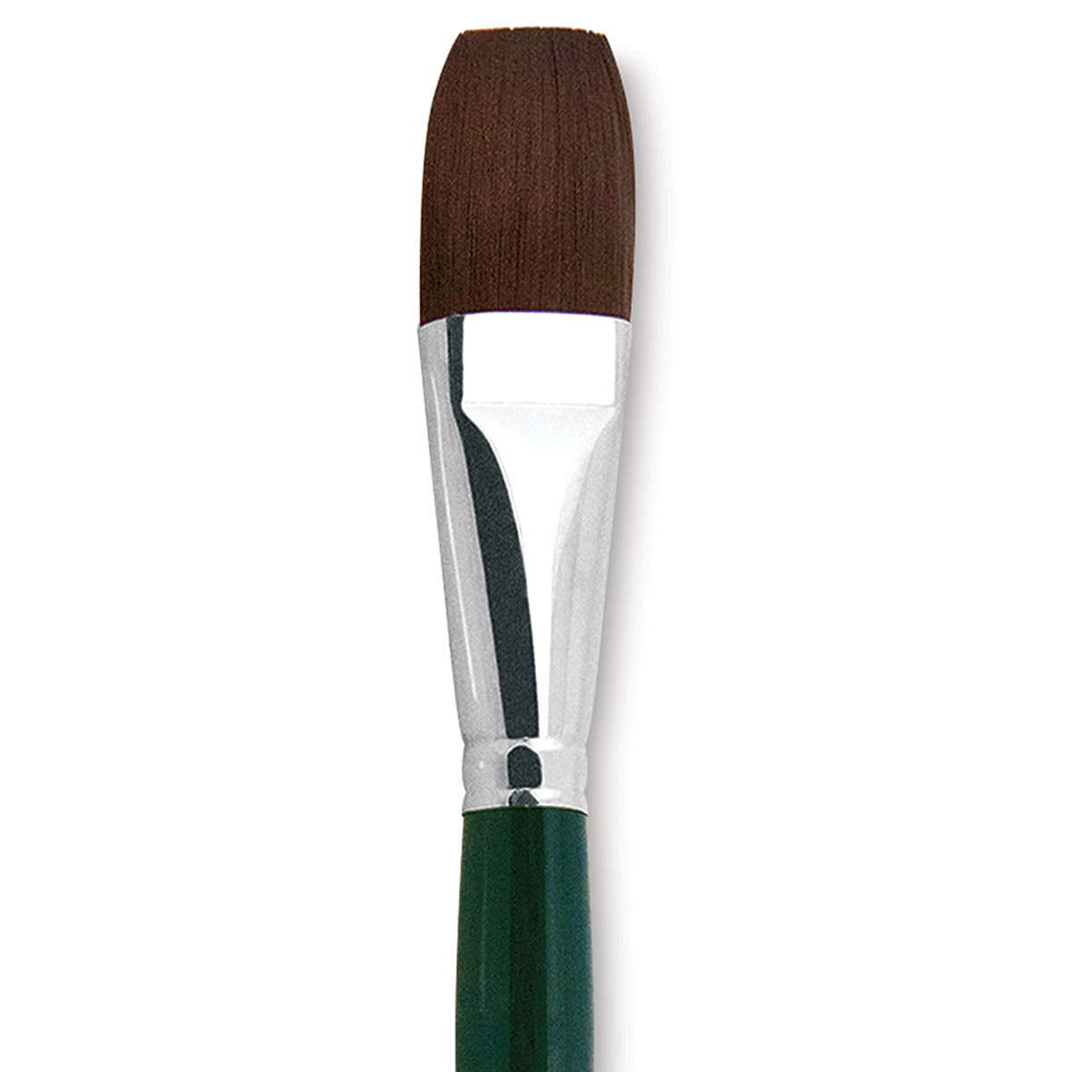 Silver Brush Ruby Satin Synthetic Brush - Bright, Size 26, Short Handle close-up