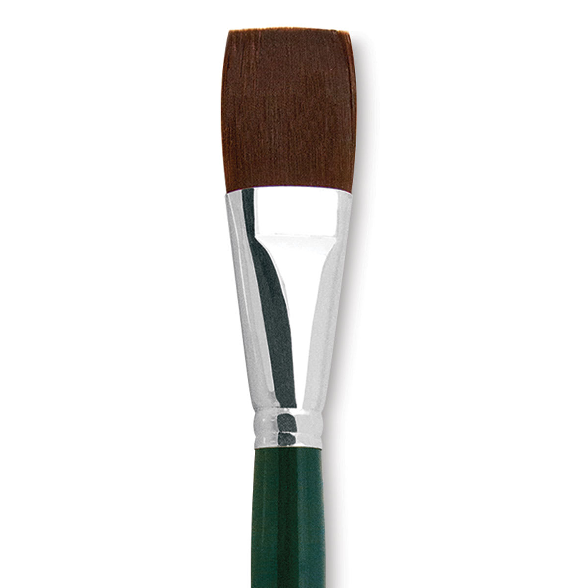 Silver Brush Ruby Satin Synthetic Brush - Bright, Size 30, Short Handle close-up