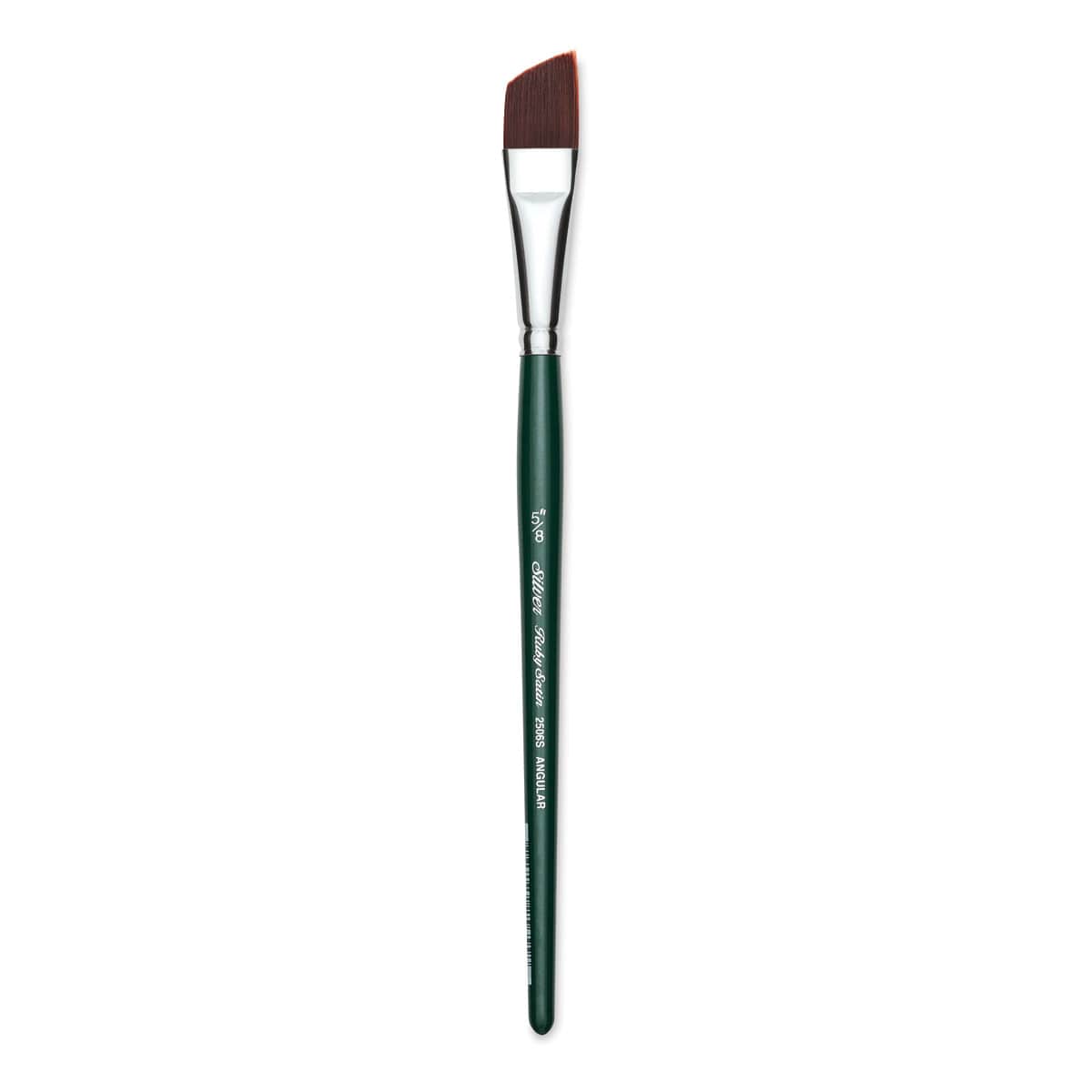 Silver Brush Ruby Satin Synthetic Brush - Angular, Size 5/8", Short Handle