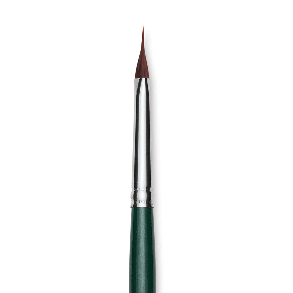 Silver Brush Ruby Satin Synthetic Brush - Pointed Triangle, X-Small, Short Handle close-up