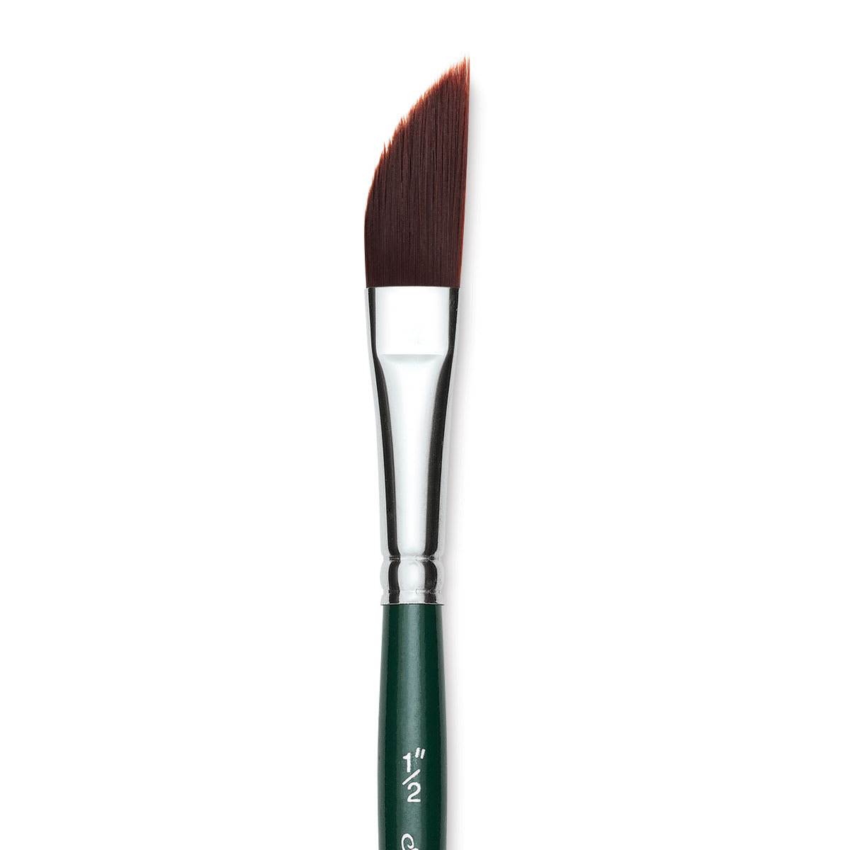 Silver Brush Ruby Satin Synthetic Brush - Dagger Striper, Size 1/2", Short Handle close-up