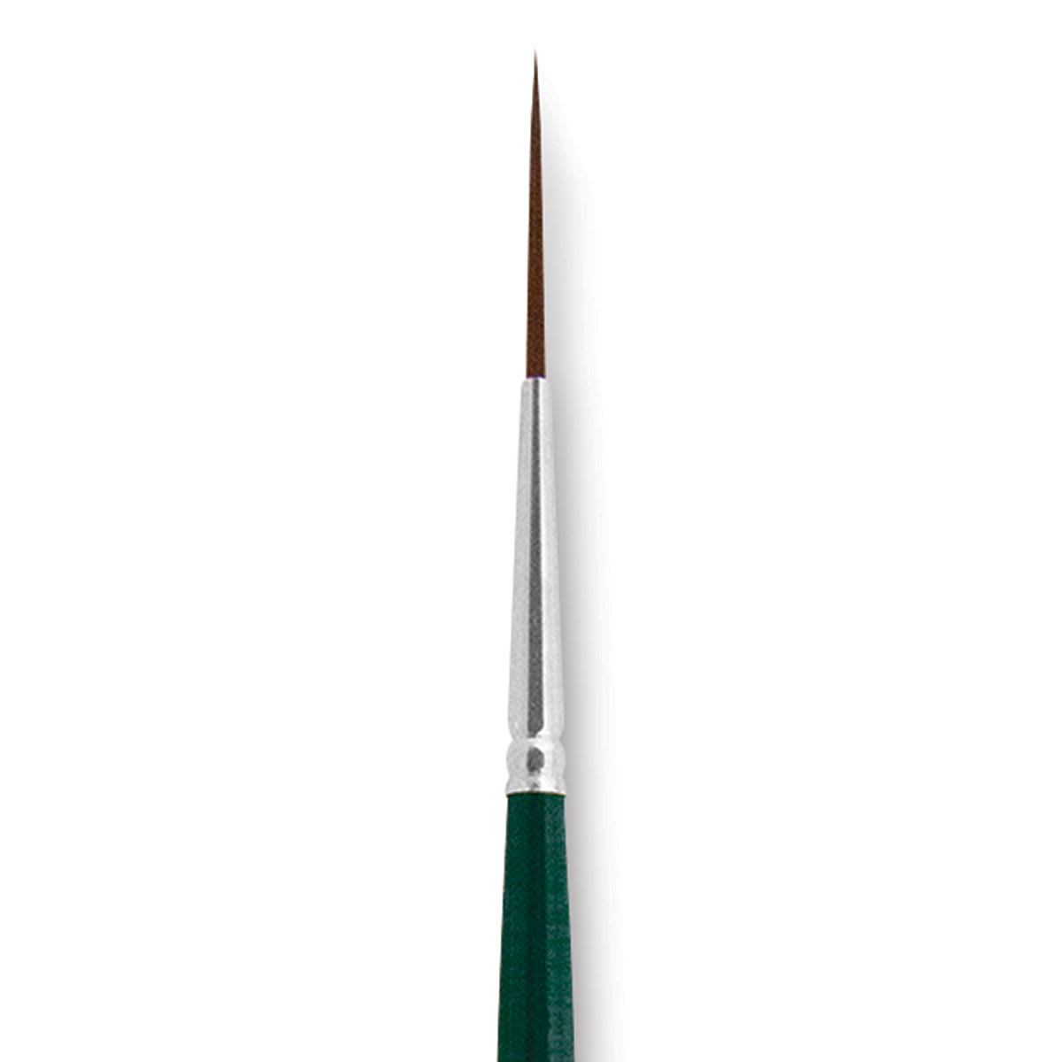 Silver Brush Ruby Satin Synthetic Brush - Script Liner, Size 2, Short Handle close-up
