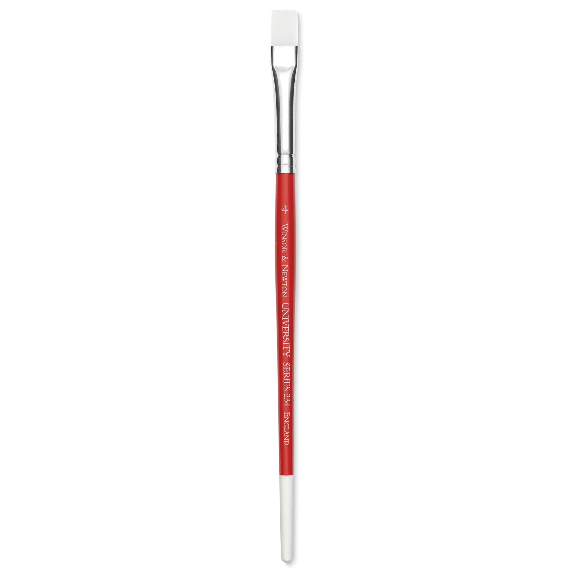 Winsor & Newton University Brush - Flat, Size 4, Short Handle