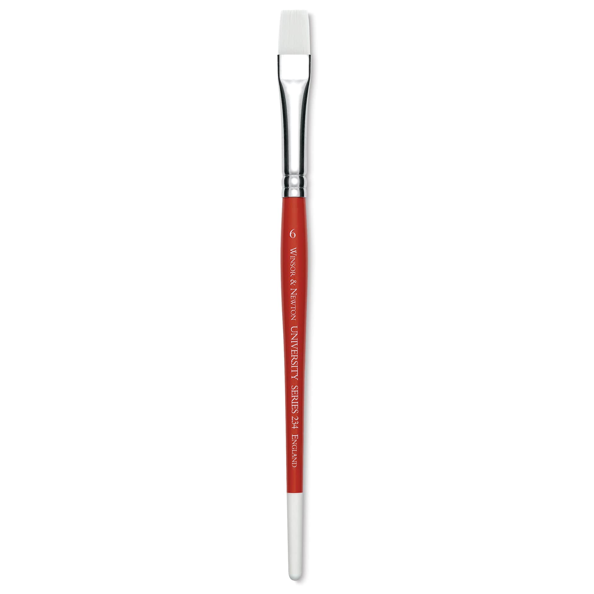 Winsor & Newton University Brush - Flat, Size 6, Short Handle