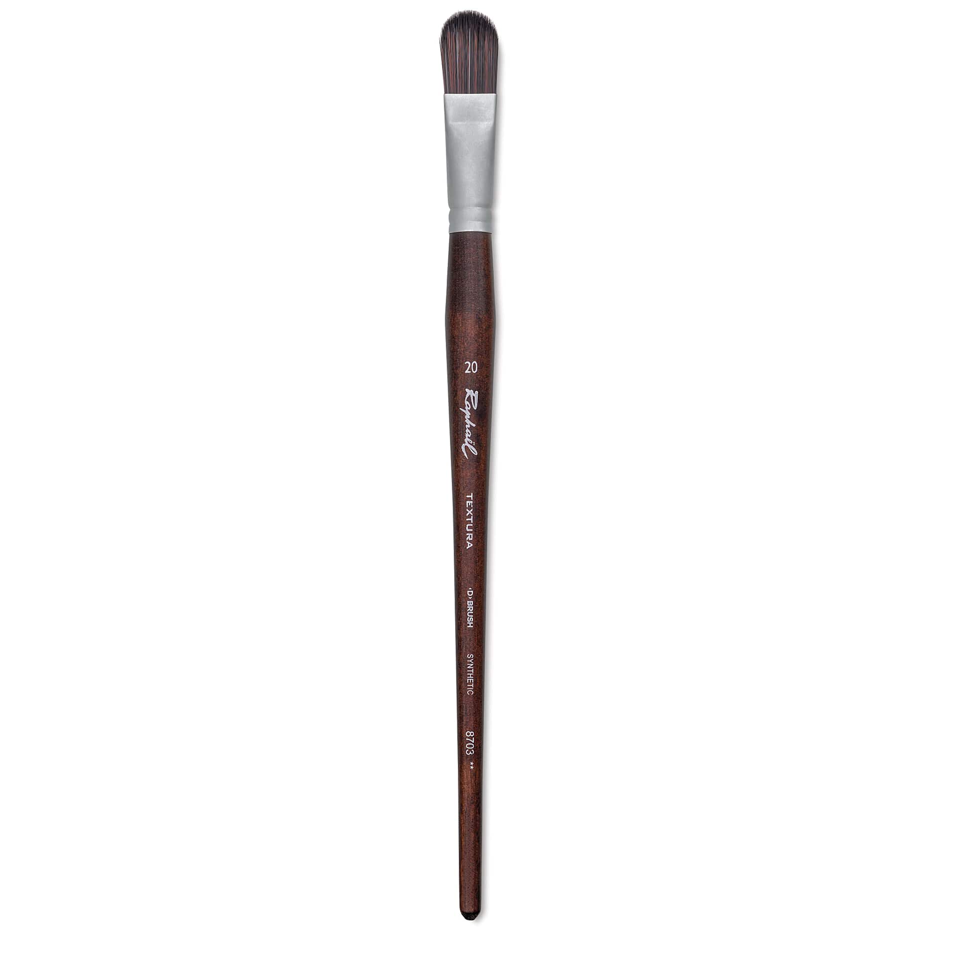 Raphaël Textura Brush - D-Brush, Size 20, Long Handle full length
