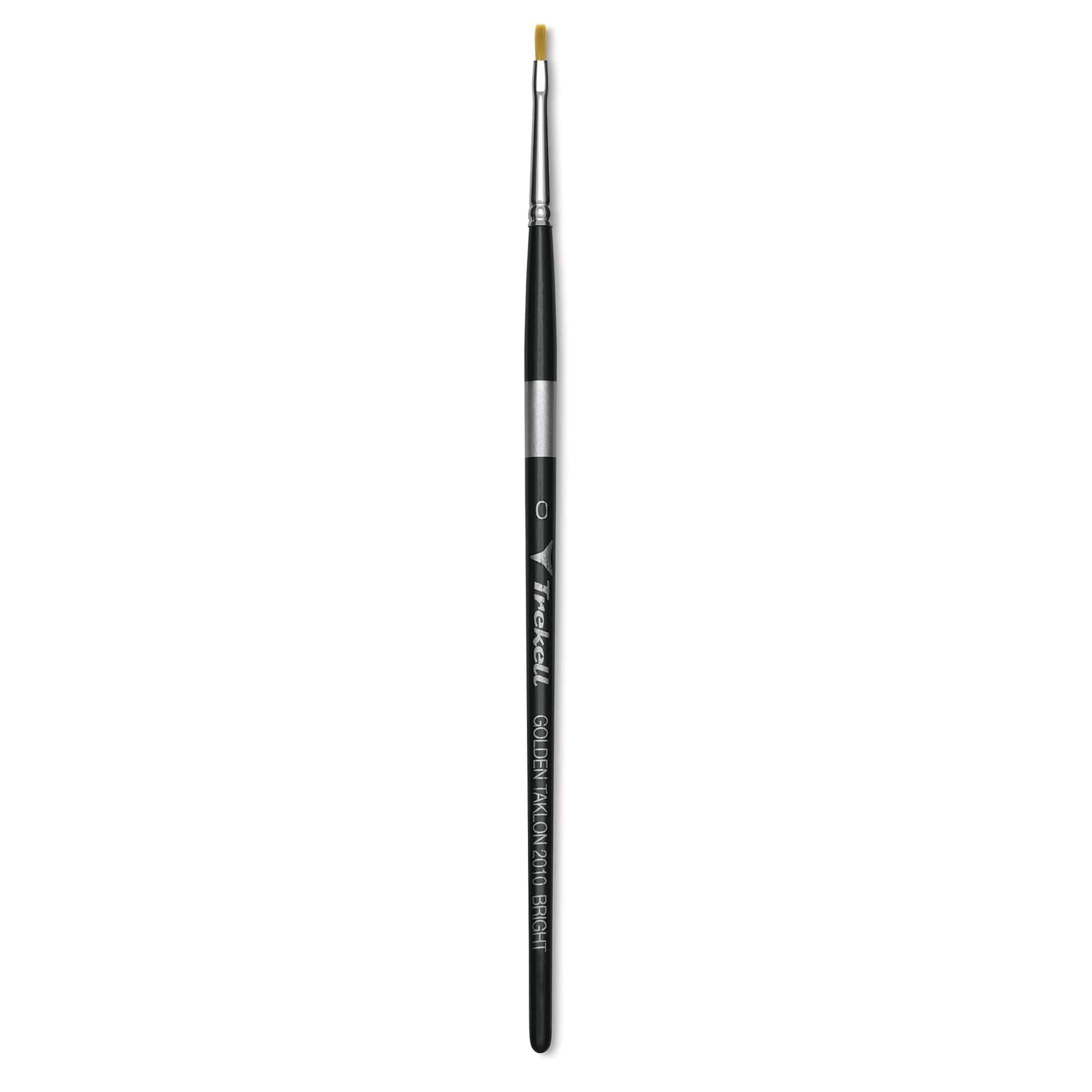 Trekell Synthetic Gold Taklon Brush - Bright, Short Handle, Size 0