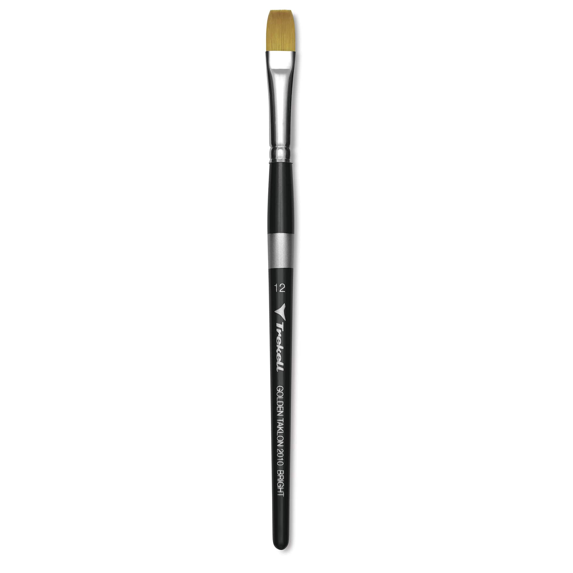 Trekell Synthetic Gold Taklon Brush - Bright, Short Handle, Size 12