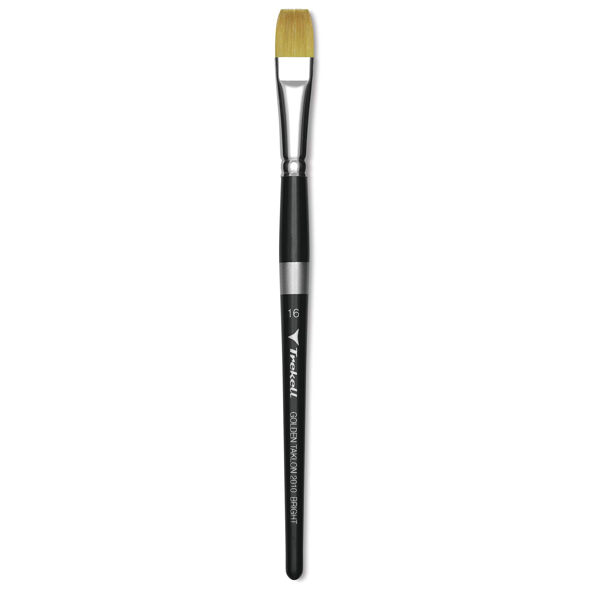 Trekell Synthetic Gold Taklon Brush - Bright, Short Handle, Size 16