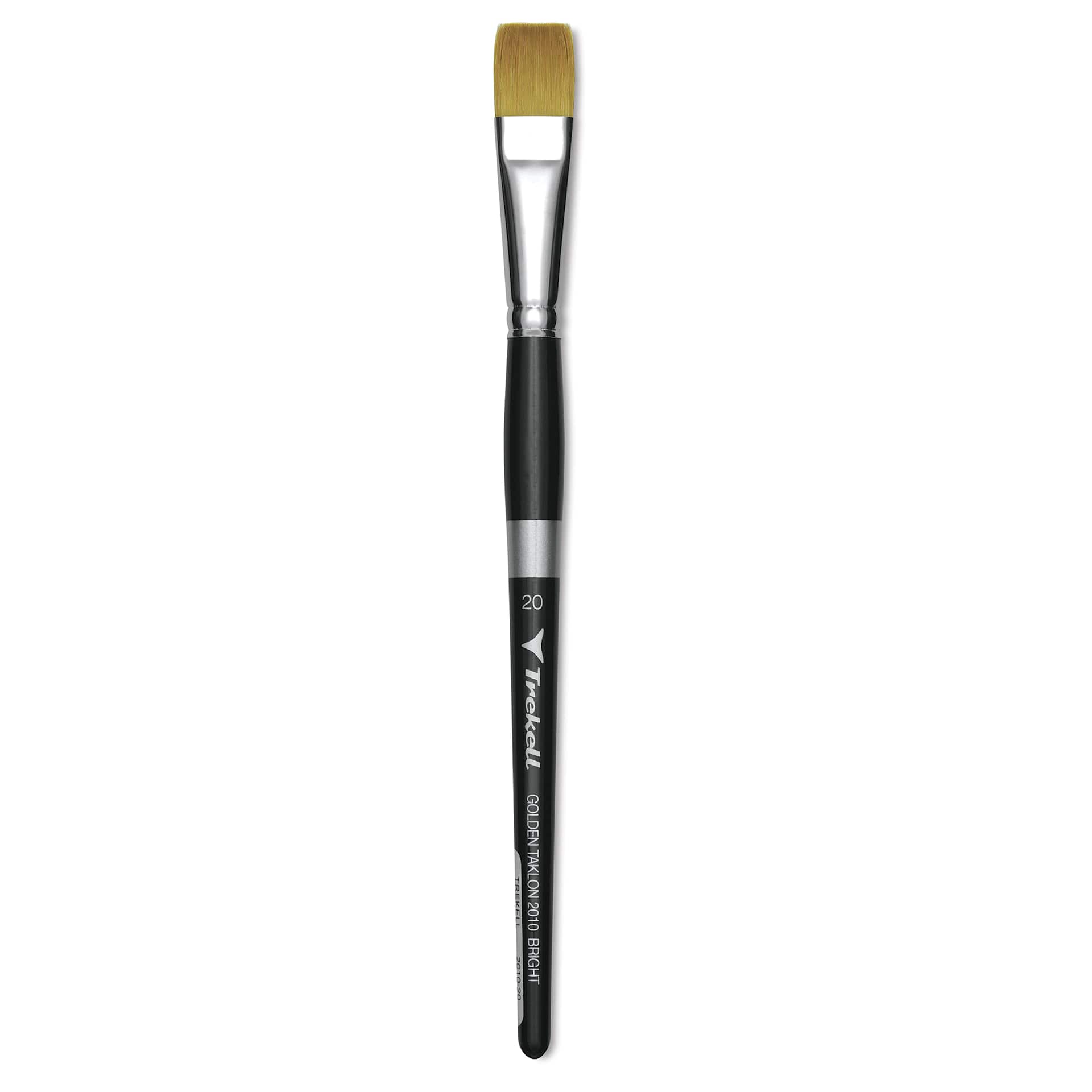 Trekell Synthetic Gold Taklon Brush - Bright, Short Handle, Size 20