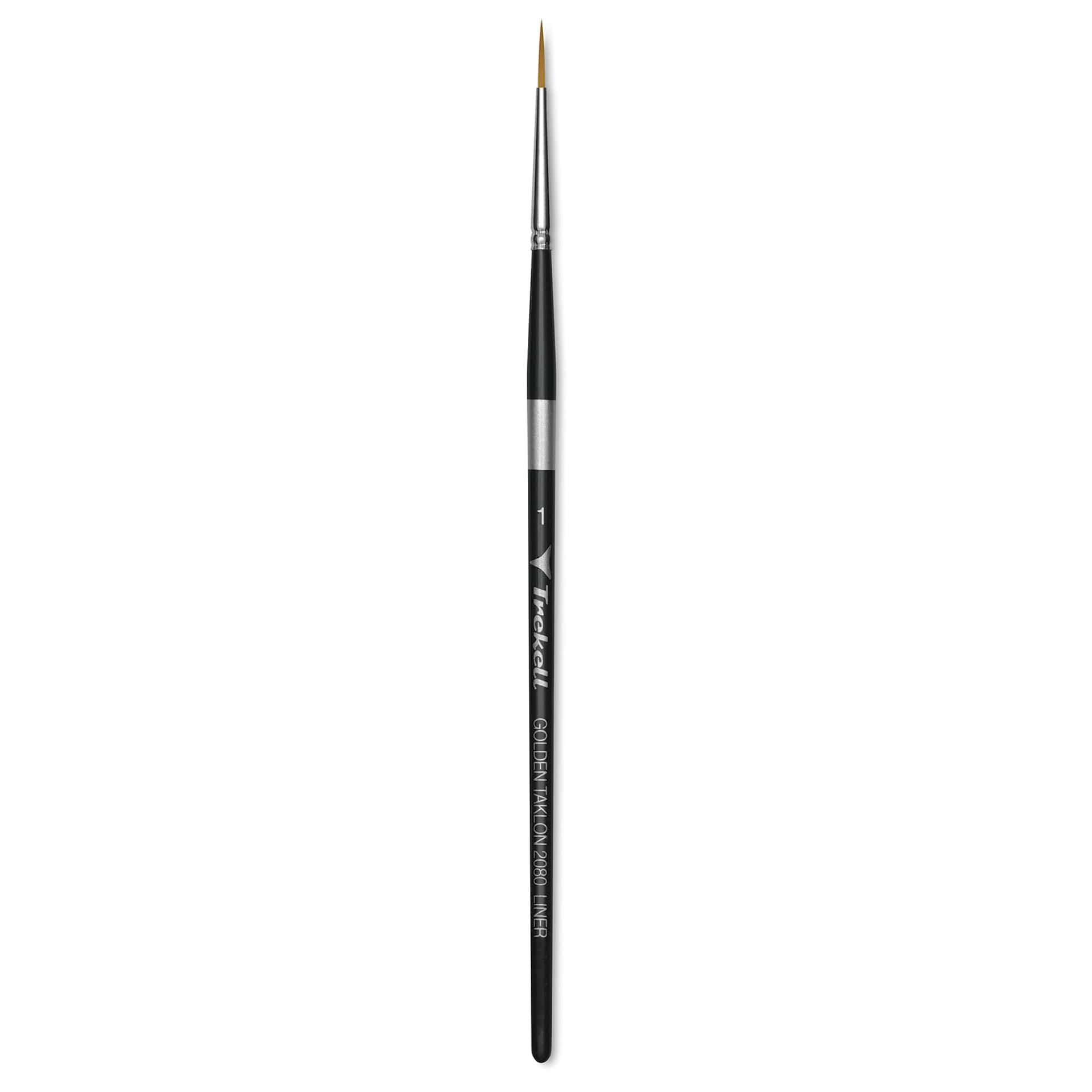 Trekell Synthetic Gold Taklon Brush - Liner, Short Handle, Size 1