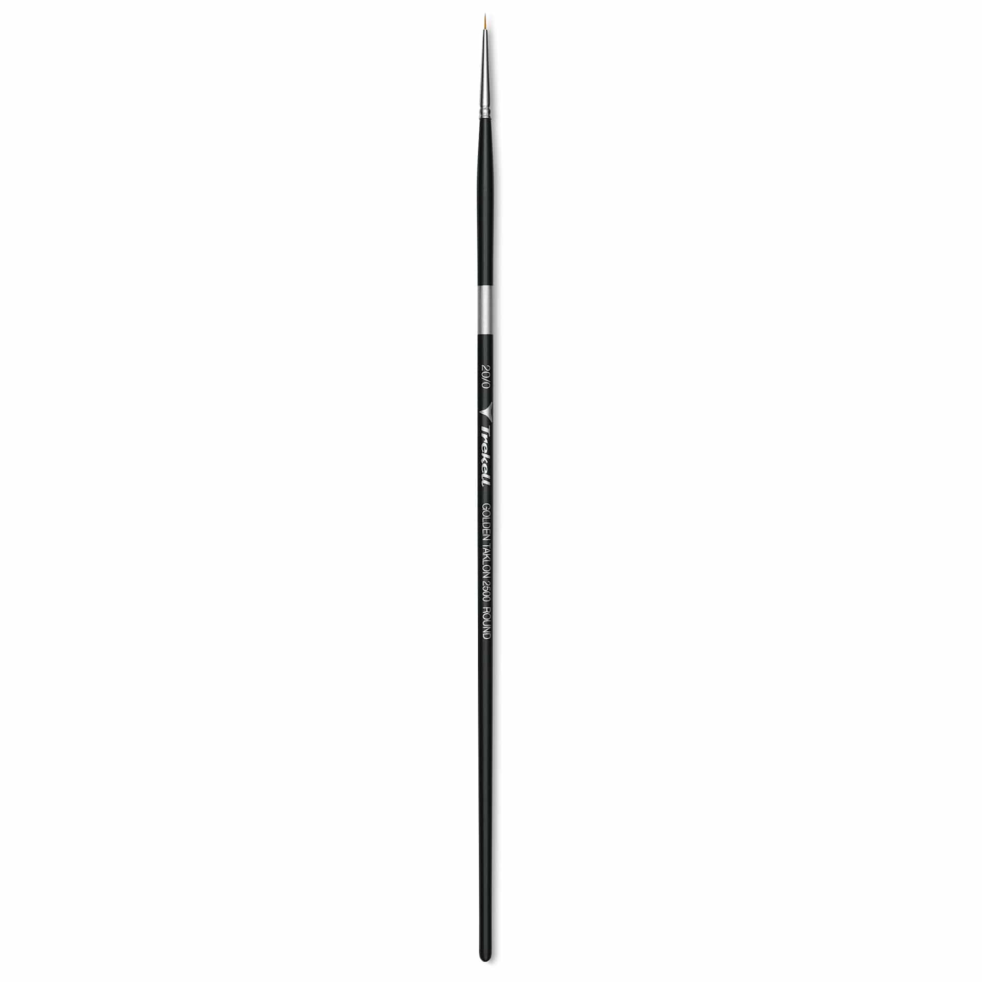 Trekell Synthetic Gold Taklon Brush - Round, Long Handle, Size 20/0