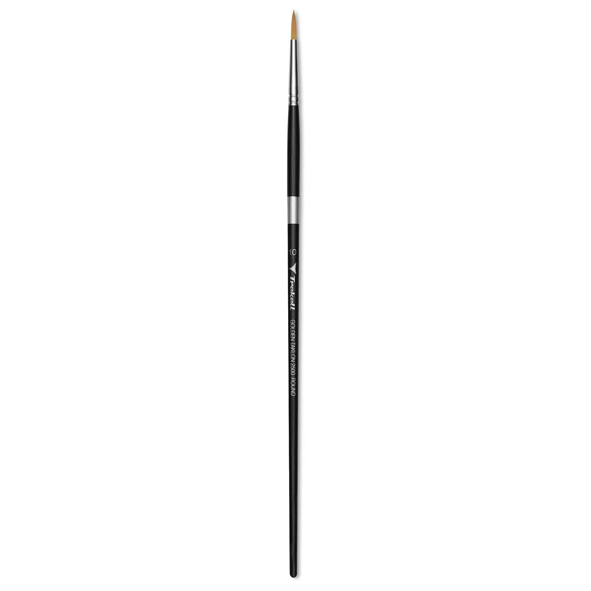 Trekell Synthetic Gold Taklon Brush - Round, Long Handle, Size 10
