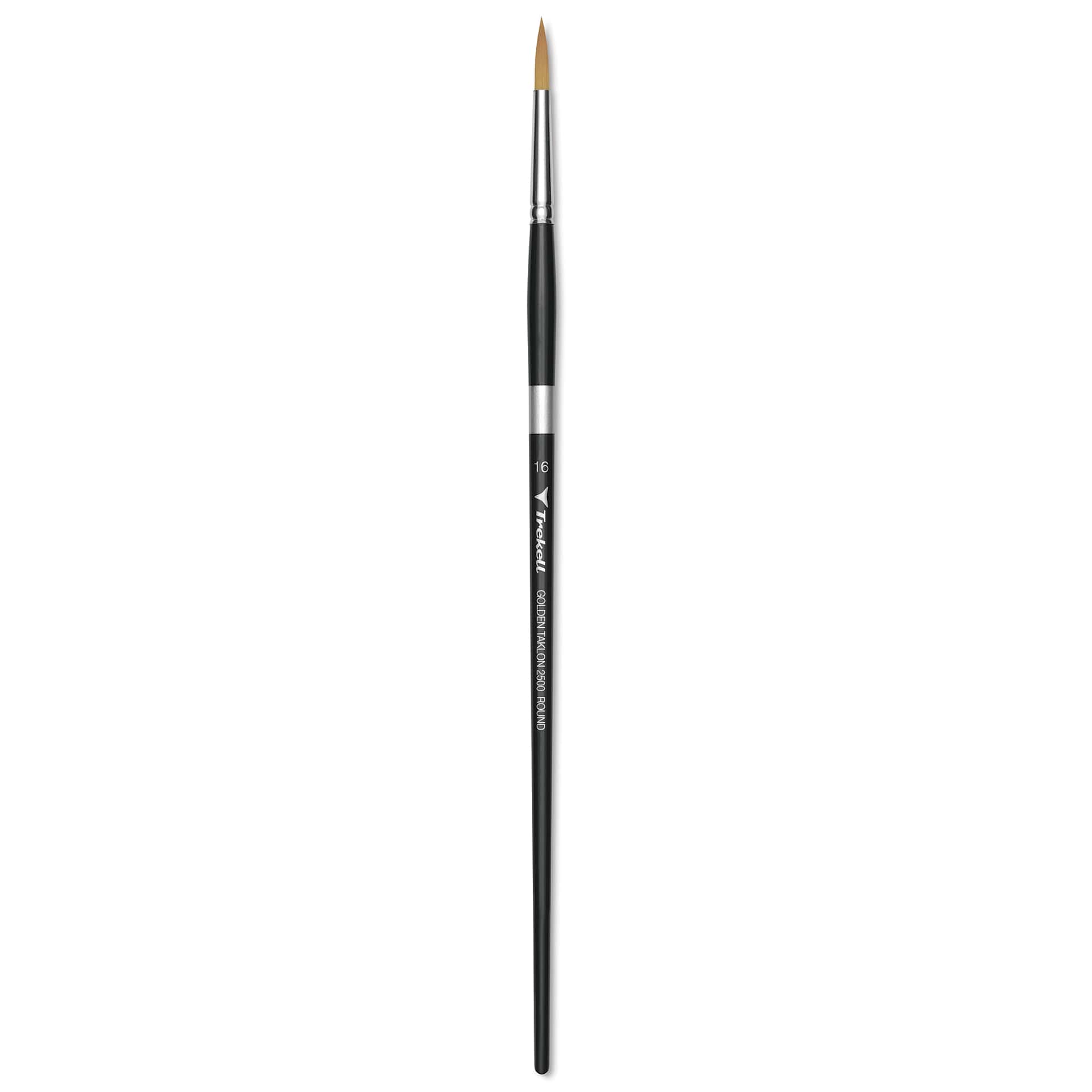 Trekell Synthetic Gold Taklon Brush - Round, Long Handle, Size 16