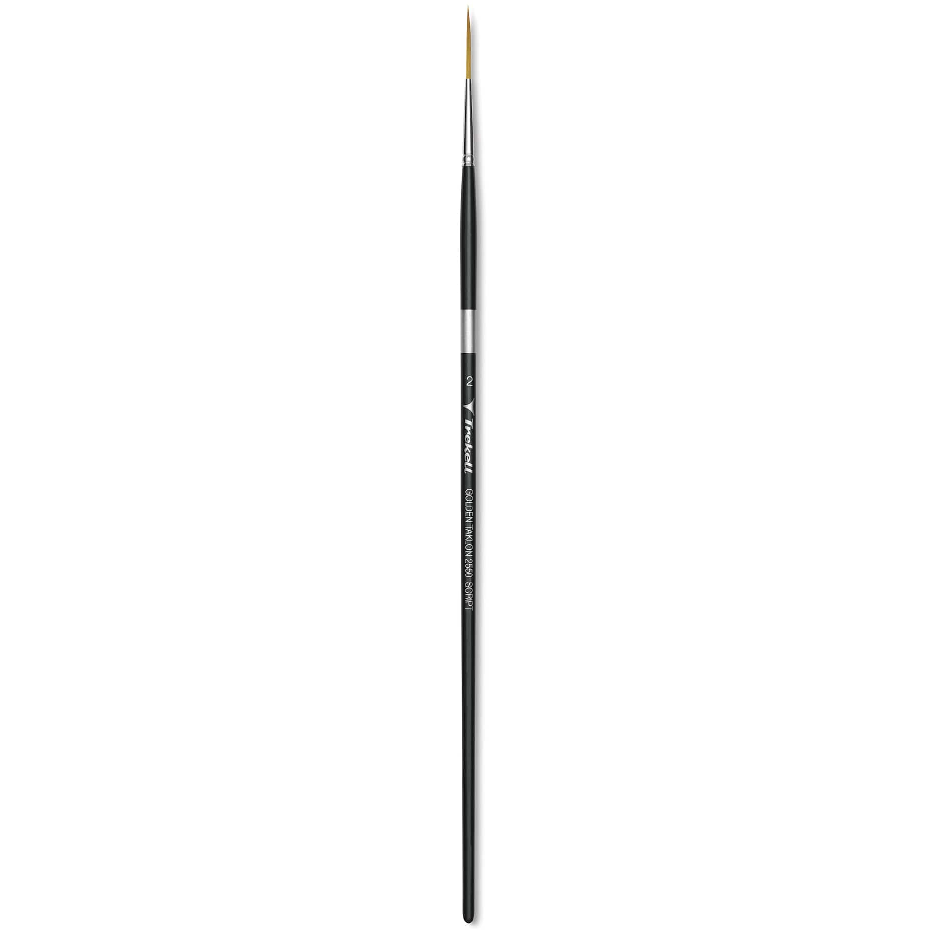 Trekell Synthetic Gold Taklon Brush - Script/Rigger, Long Handle, Size 2