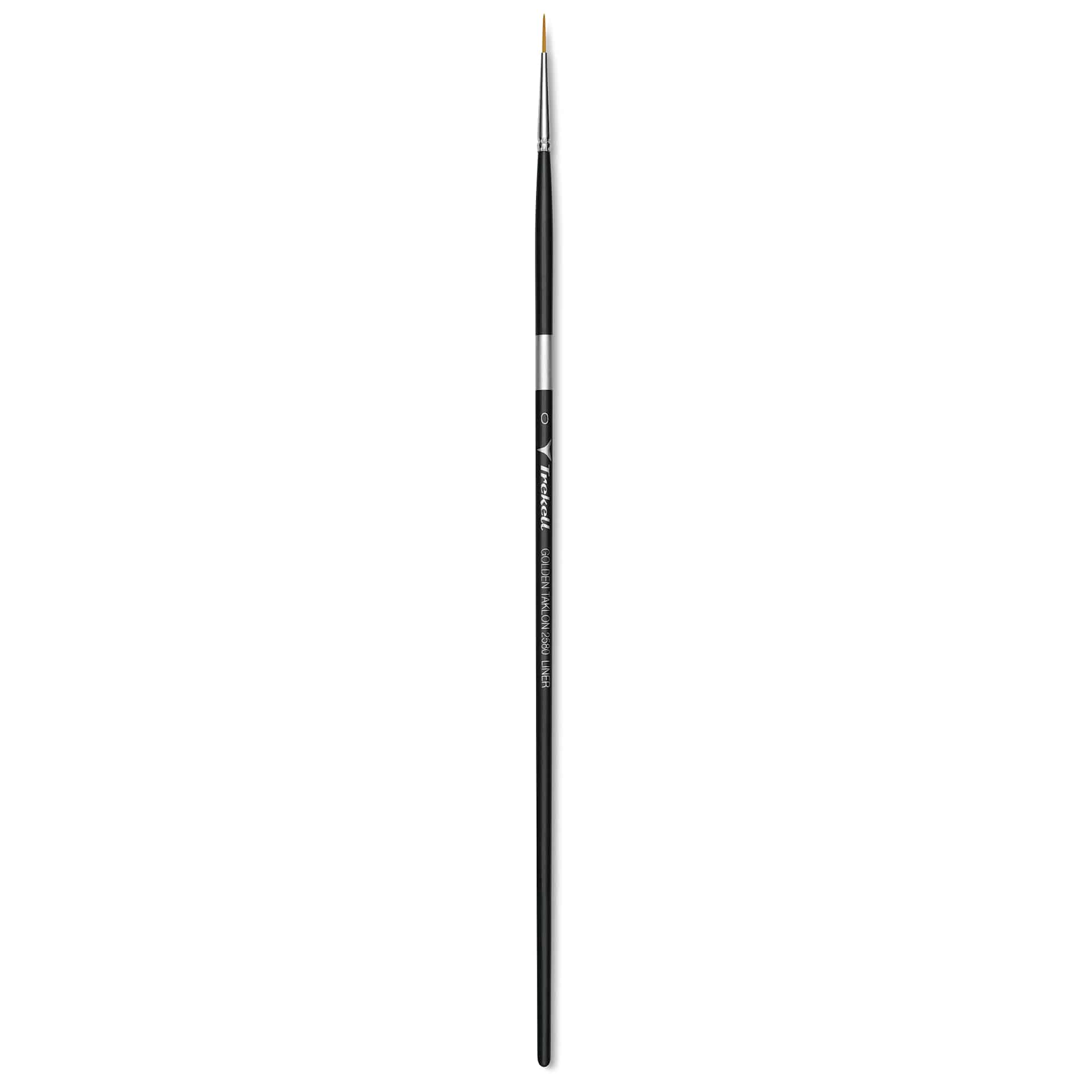 Trekell Synthetic Gold Taklon Brush - Liner, Long Handle, Size 0