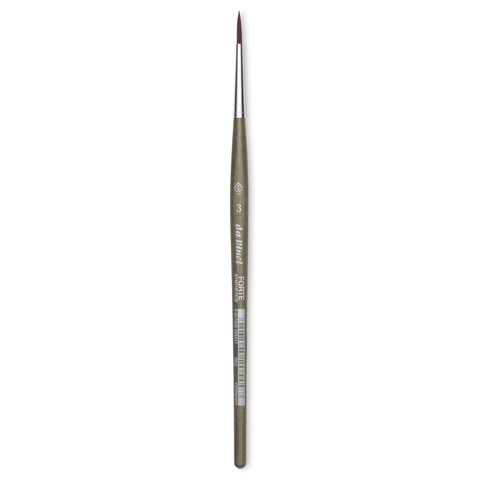 Da Vinci Forte Synthetic Brush - Round, Short Handle, Size 3